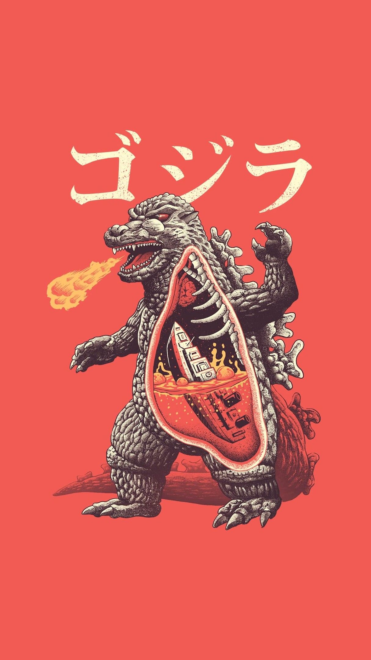 Godzilla wallpaper, iPhone wallpaper HD