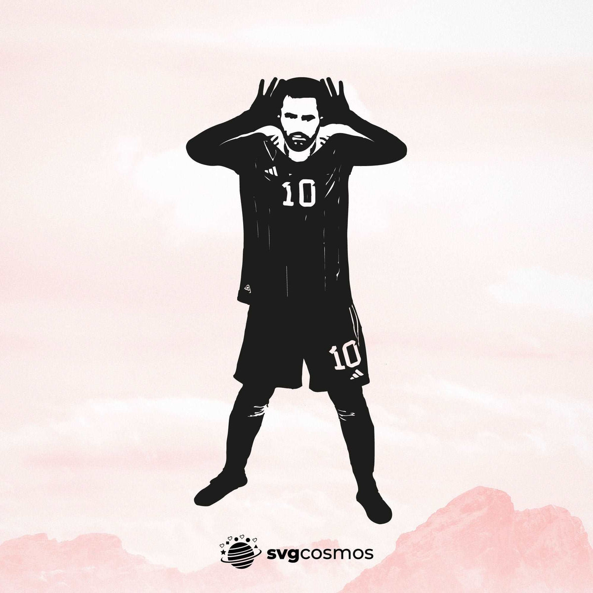 Lionel Messi svg silhouette