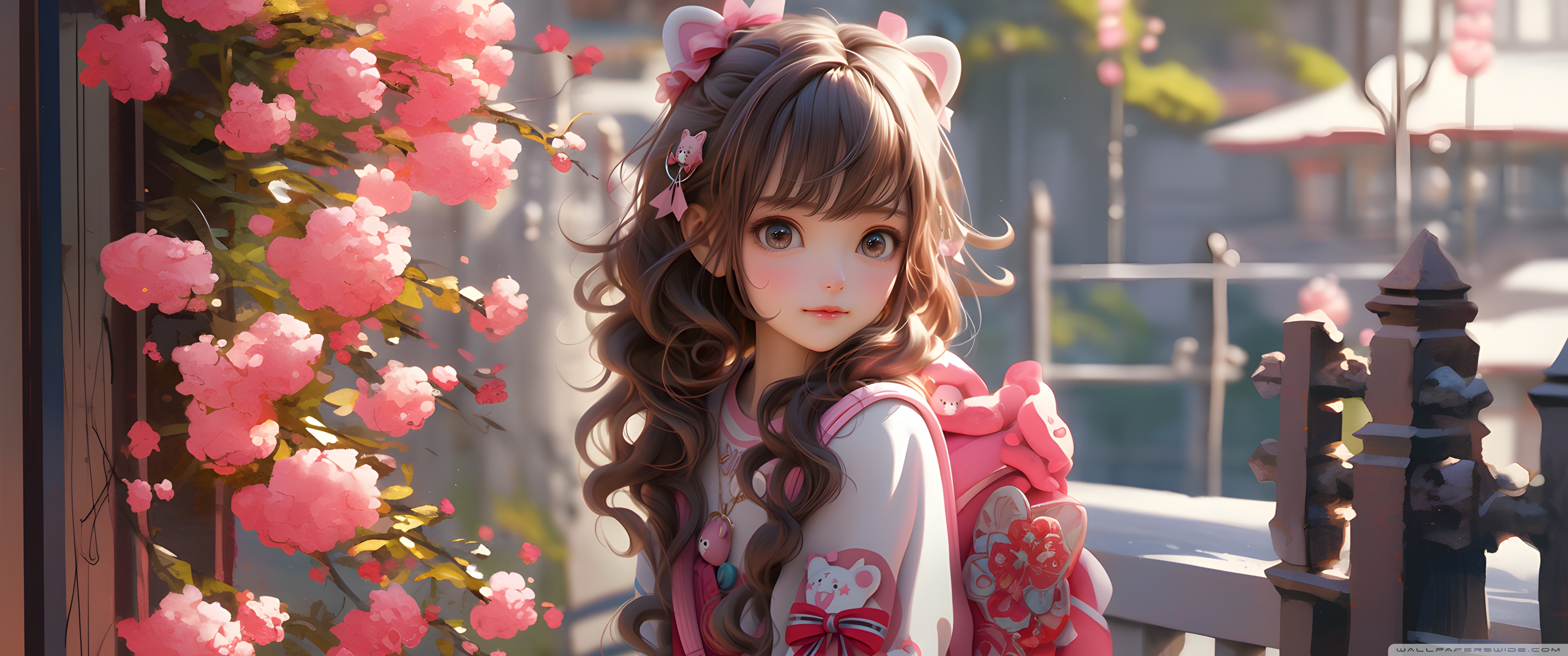 Cute Child Girl Anime 4K UHD Wallpaper for UltraHD Desktop and TV, Widescreen and UltraWide Display, Smartphone and Tablet Devices