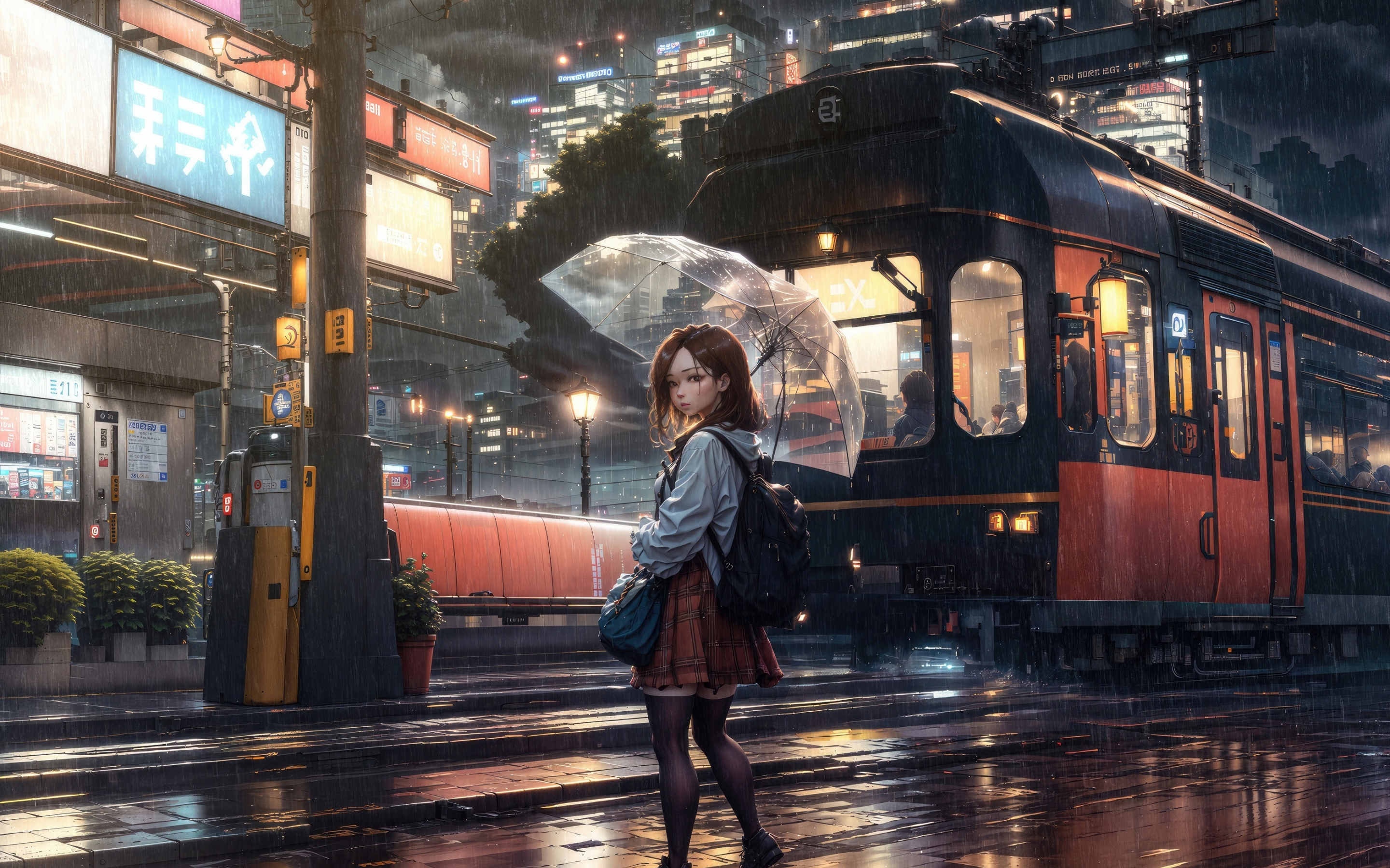 Download wallpaper 2880x1800 rainy day