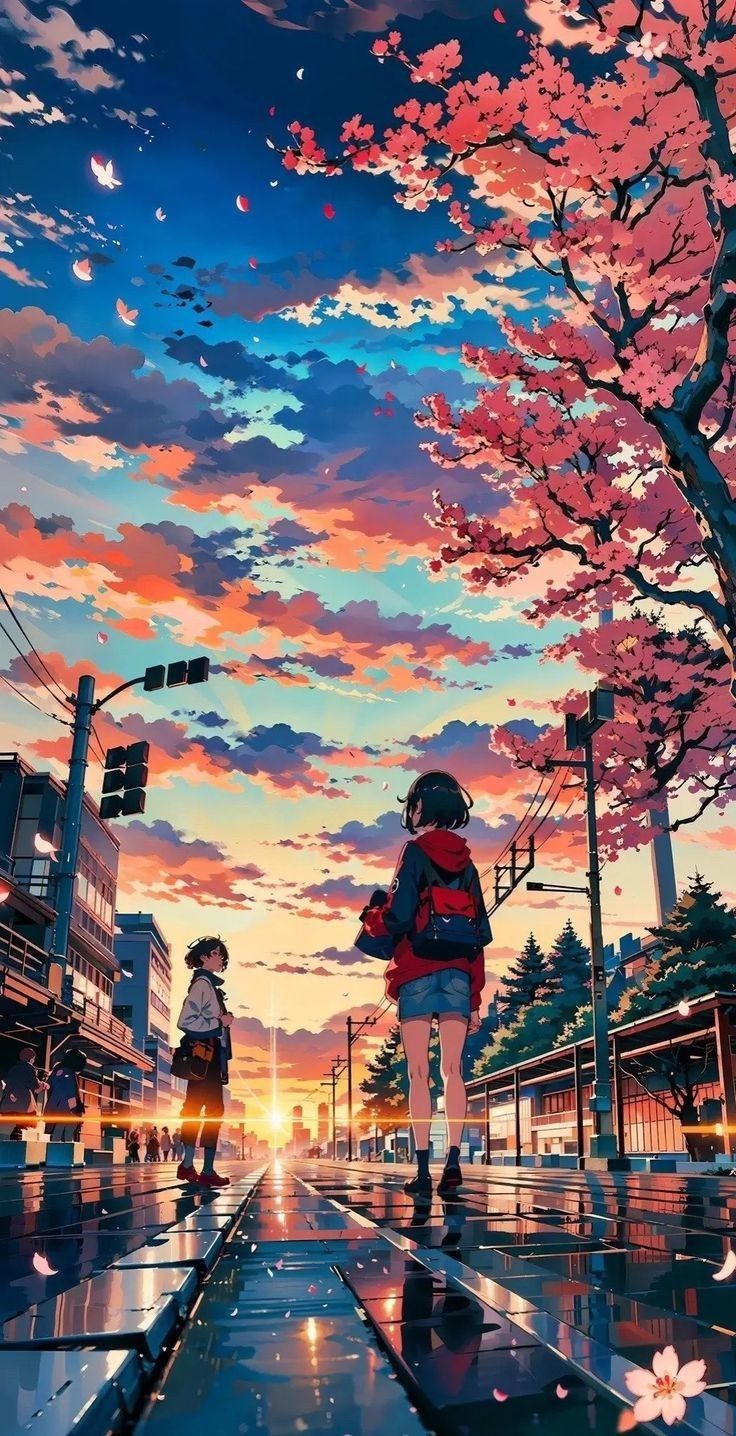 Serene Blossoms. Landscape wallpaper