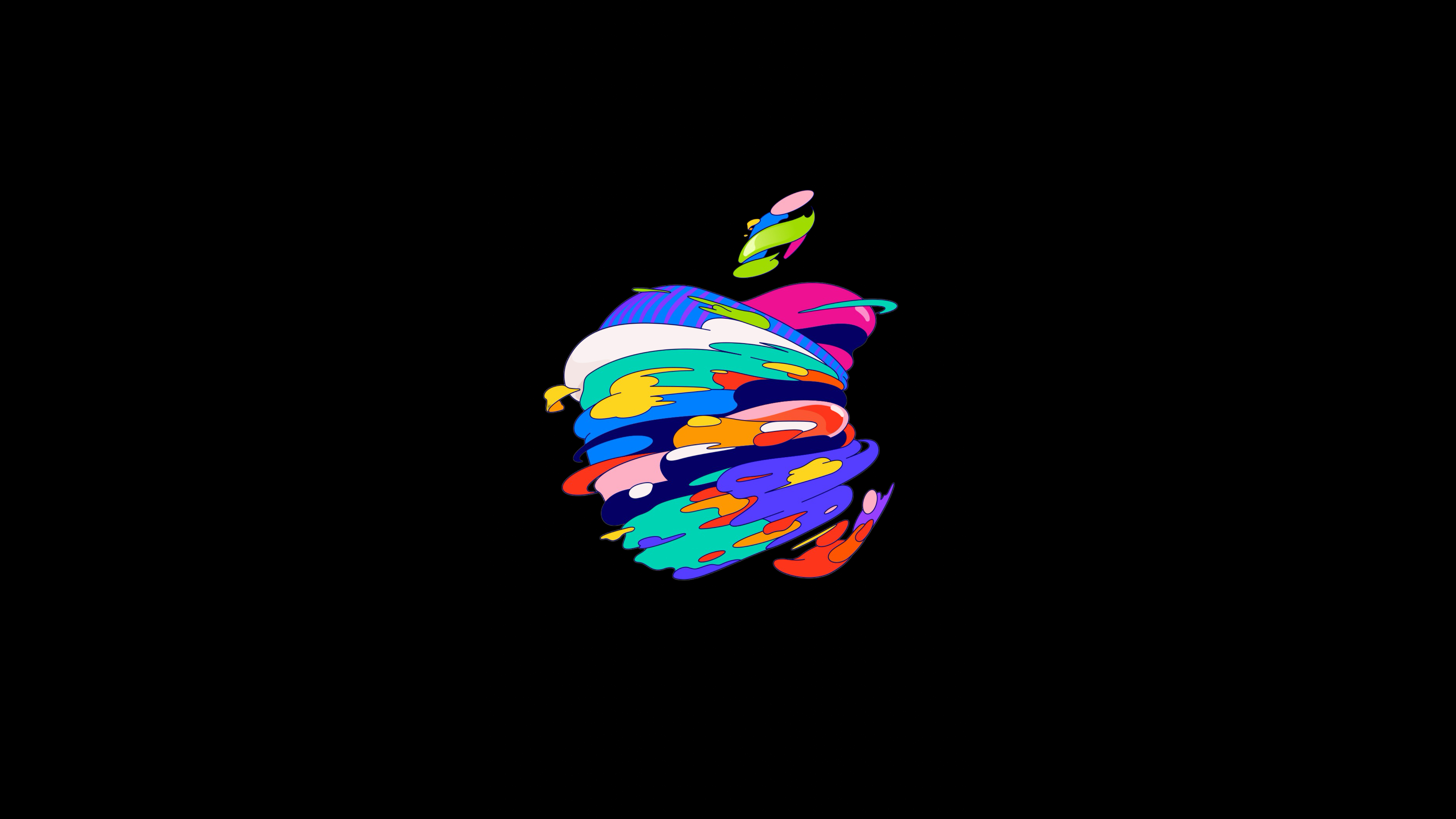 Apple Logo Dark Oled 5k Wallpaper, HD
