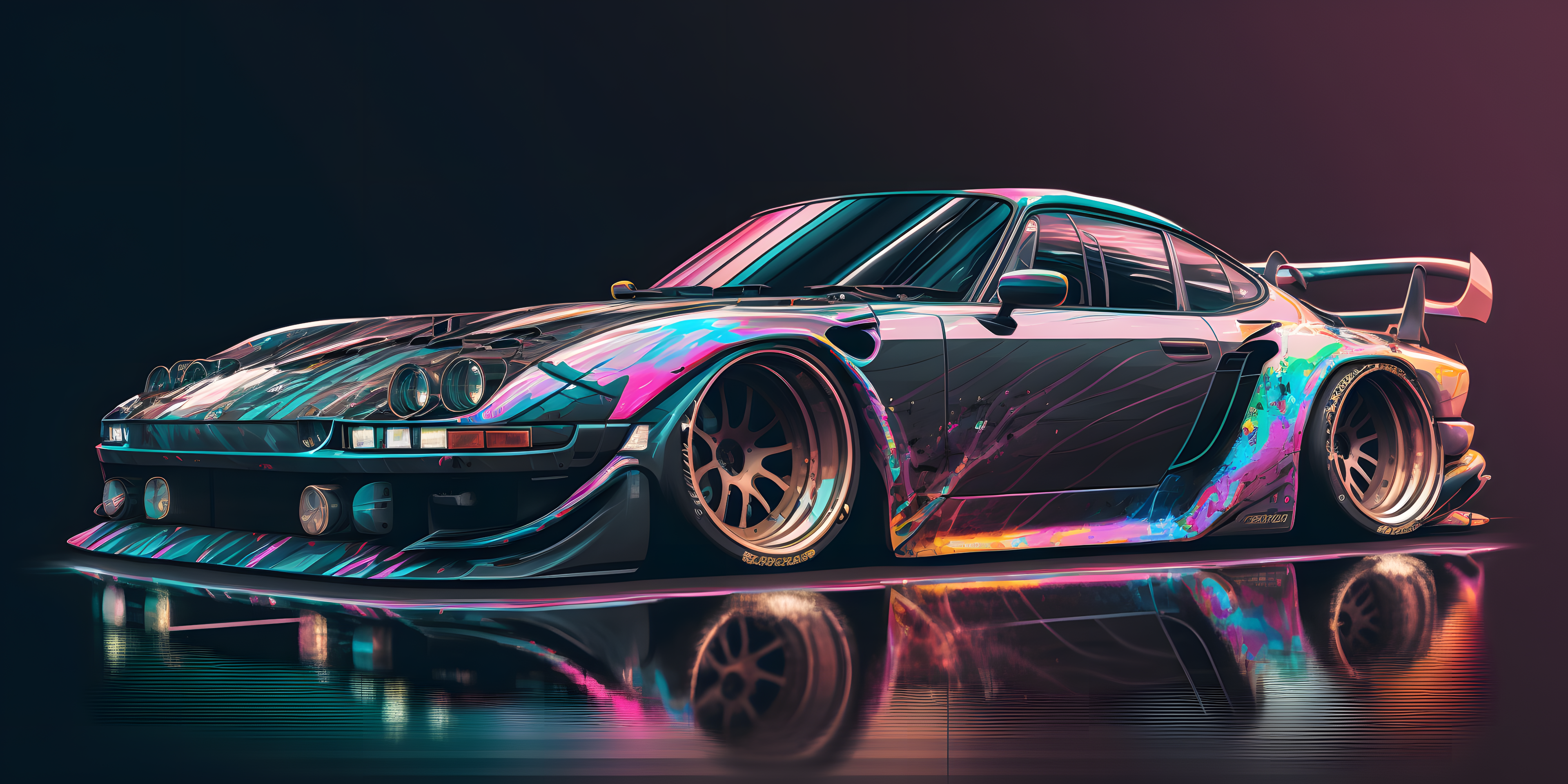 AI art, Japanese cars, supercars