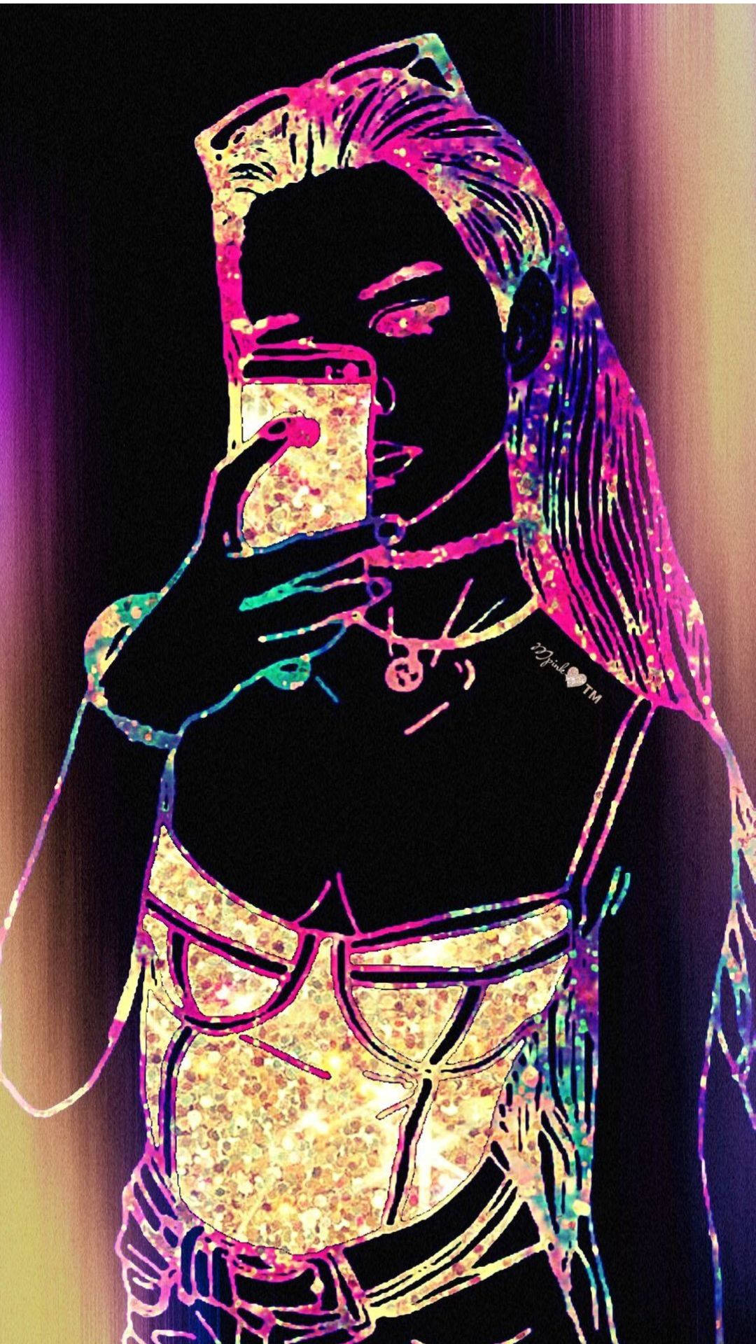 Download Cute Galaxy Girl Taking Selfie