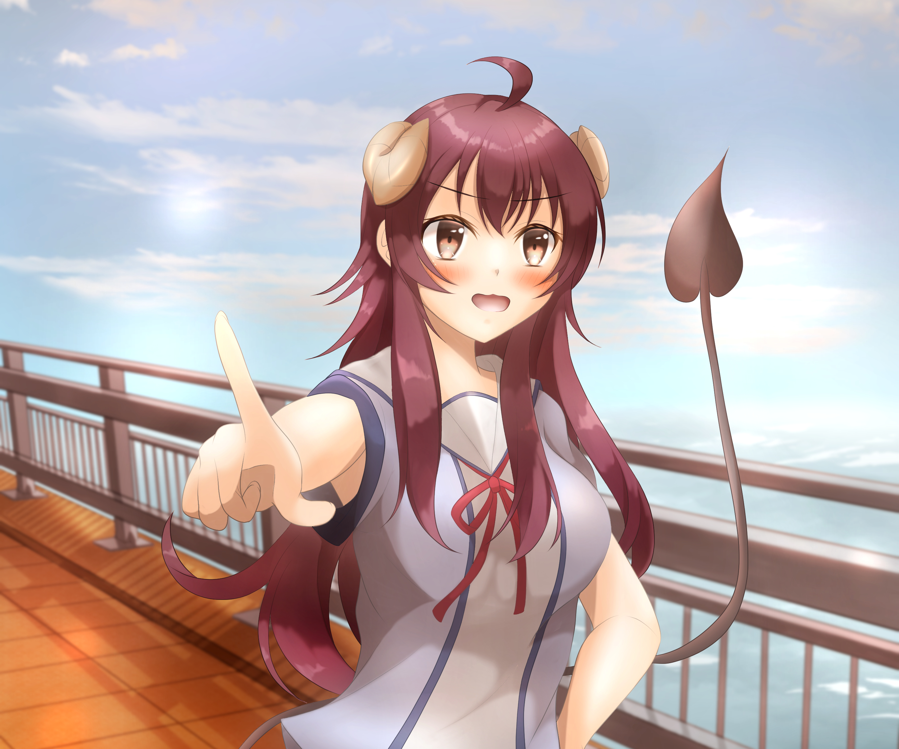 Anime The Demon Girl Next Door HD Wallpaper