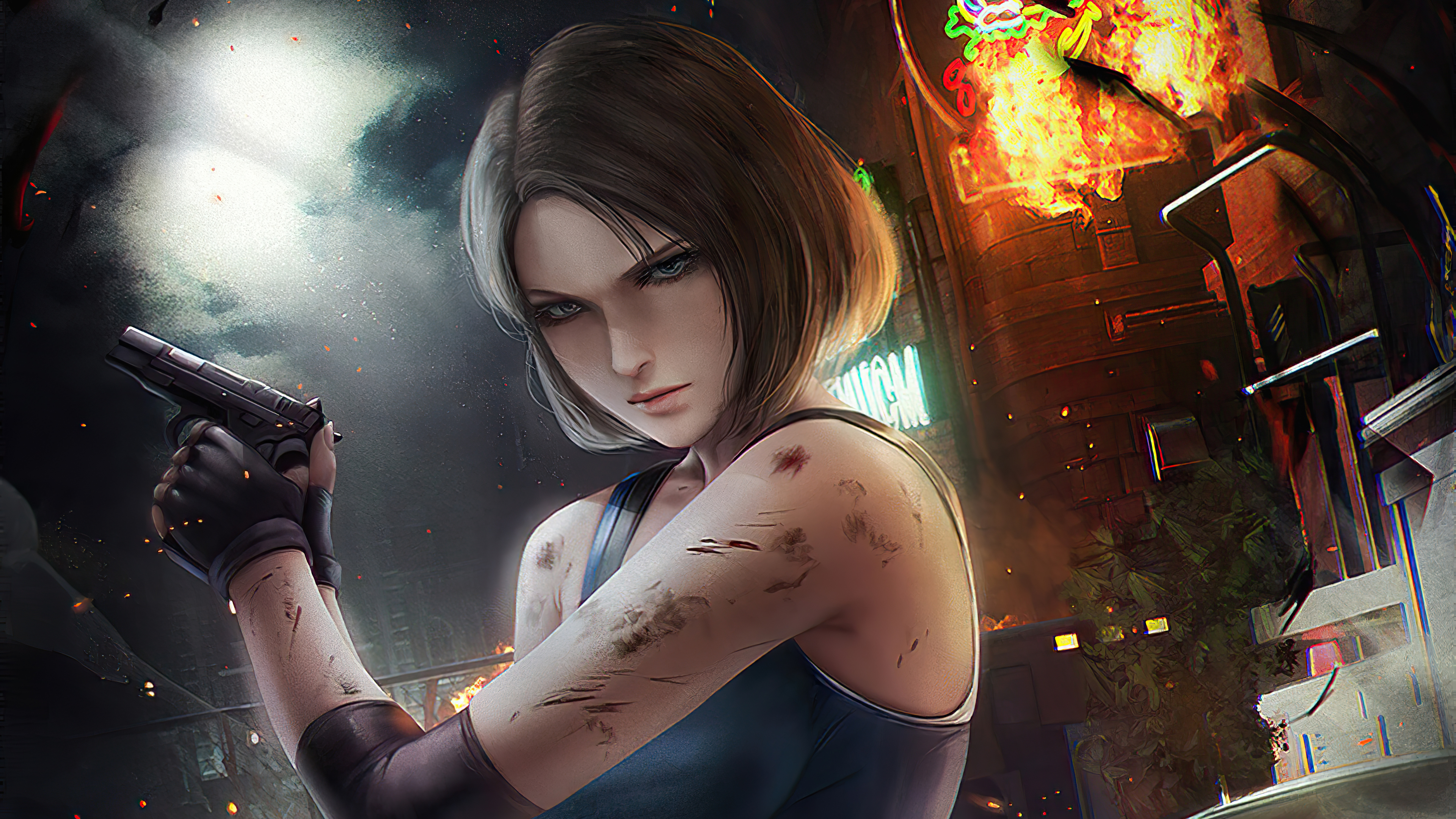 Jill Valentine Artwork Wallpaper, HD
