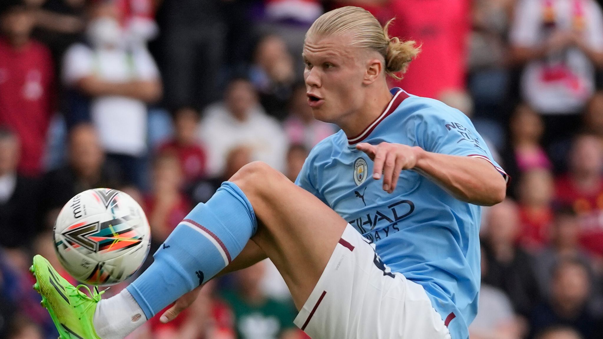 Erling Haaland at Man City: Few touches