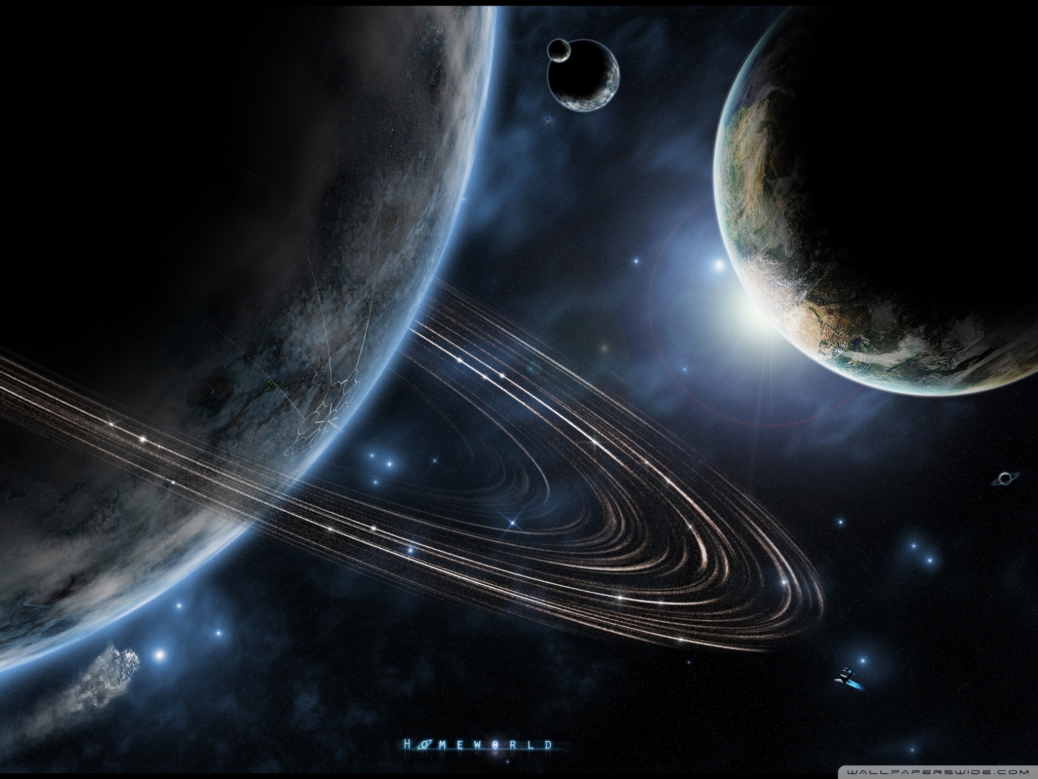 Sci Fi Planets Ultra HD Desktop