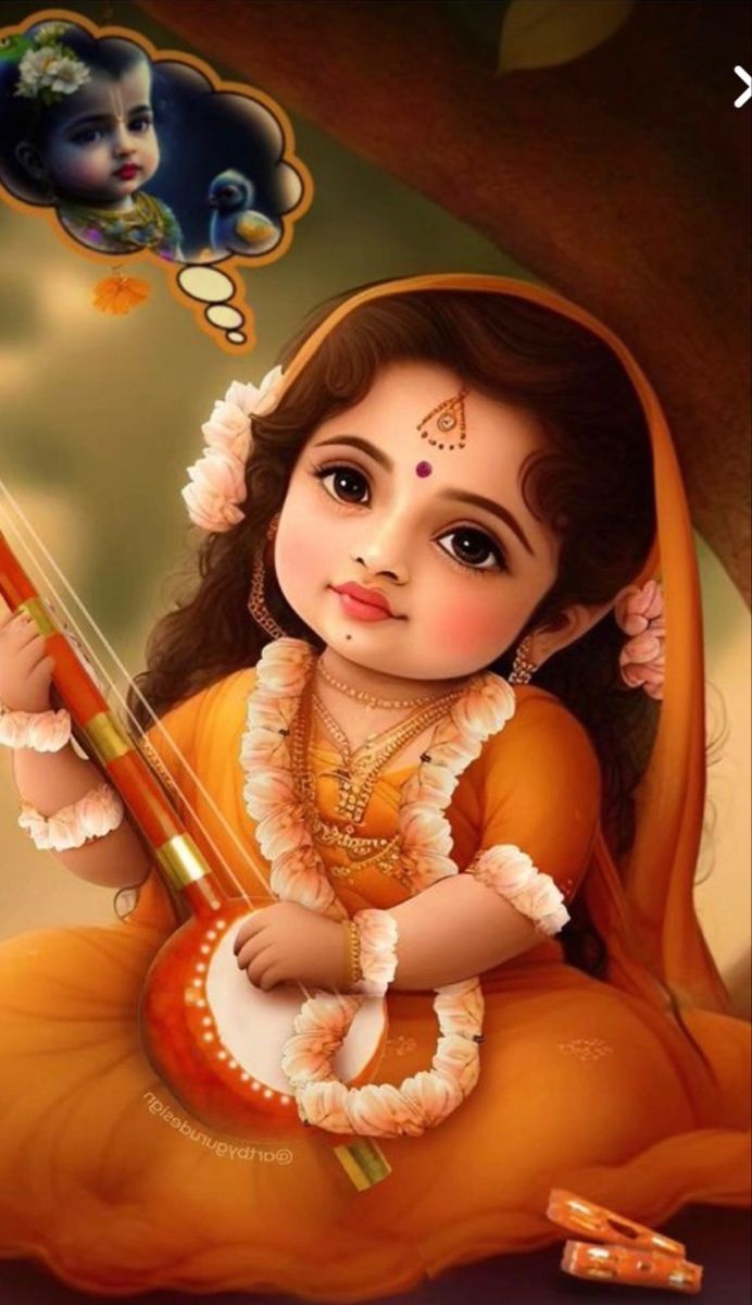 Cute krishna, Cute easy doodles