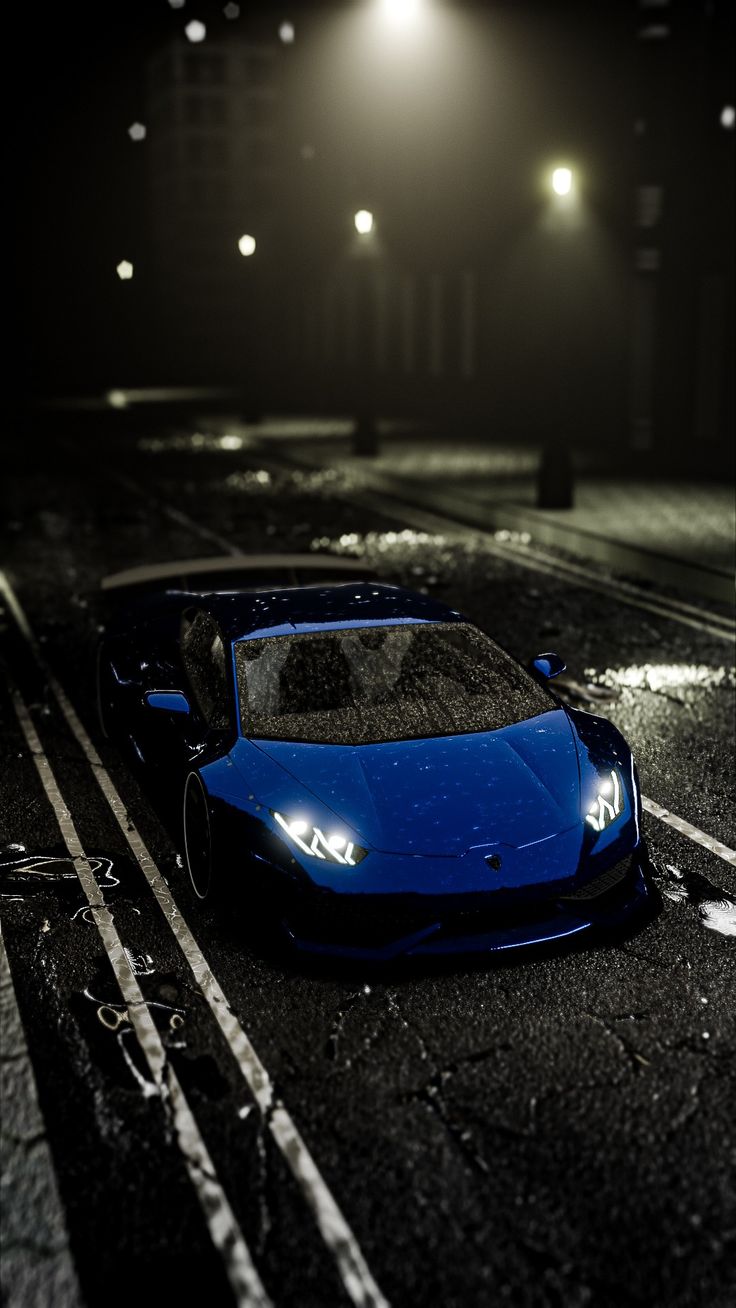 Lamborghini huracan wide body. Blue