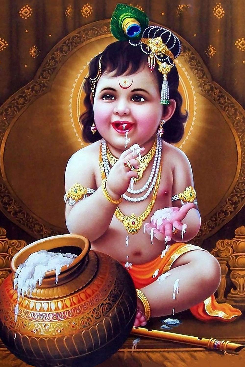 KARTMEN Lord Baby Krishna Poster