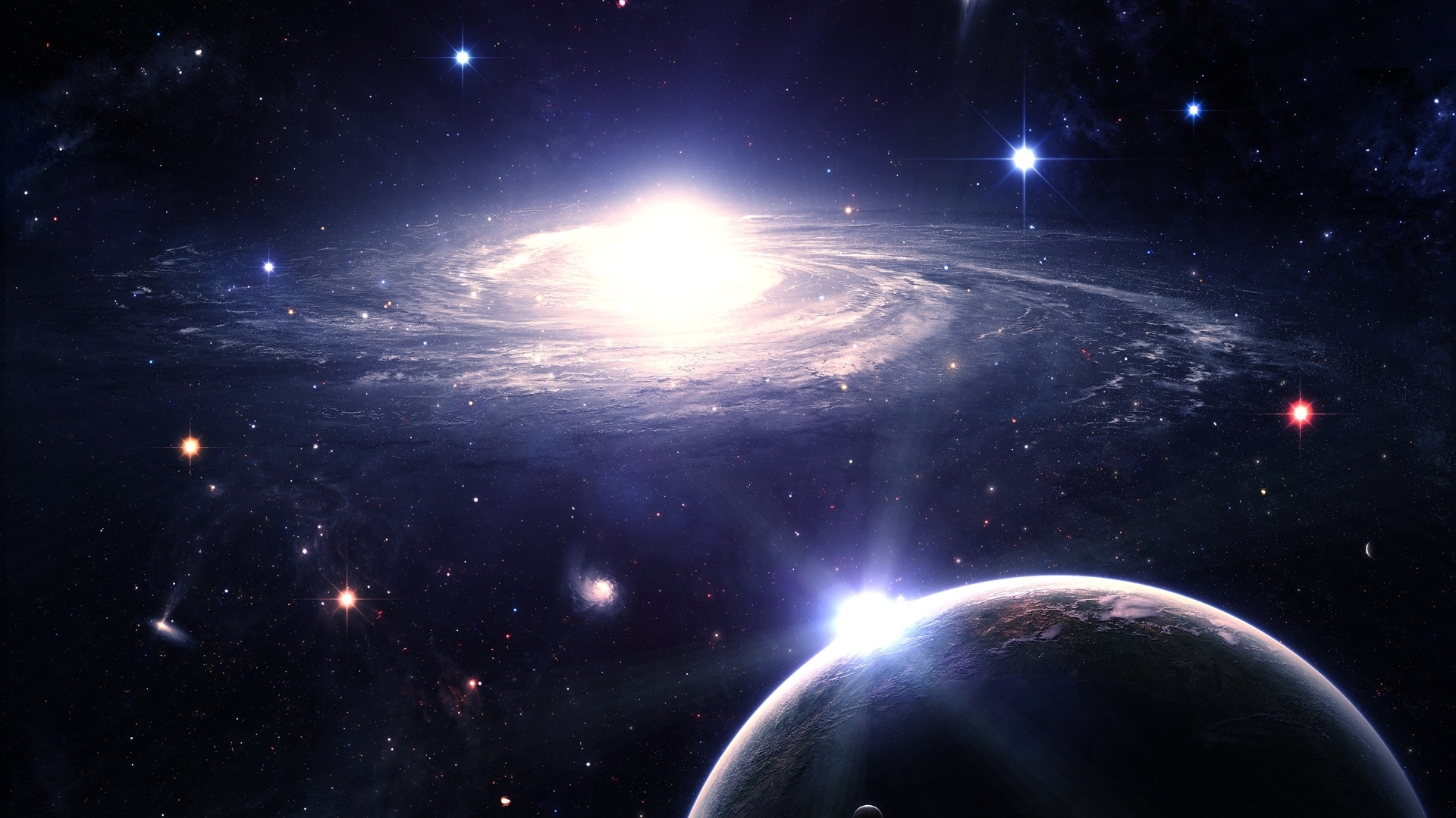 Picture Planets Galaxy universe sci fi