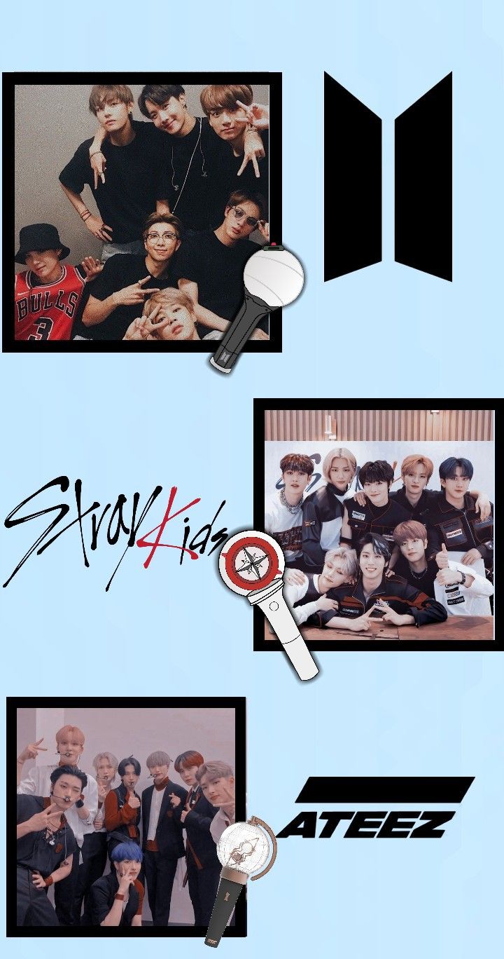 Bts, Stray kids and Ateez wallpaper