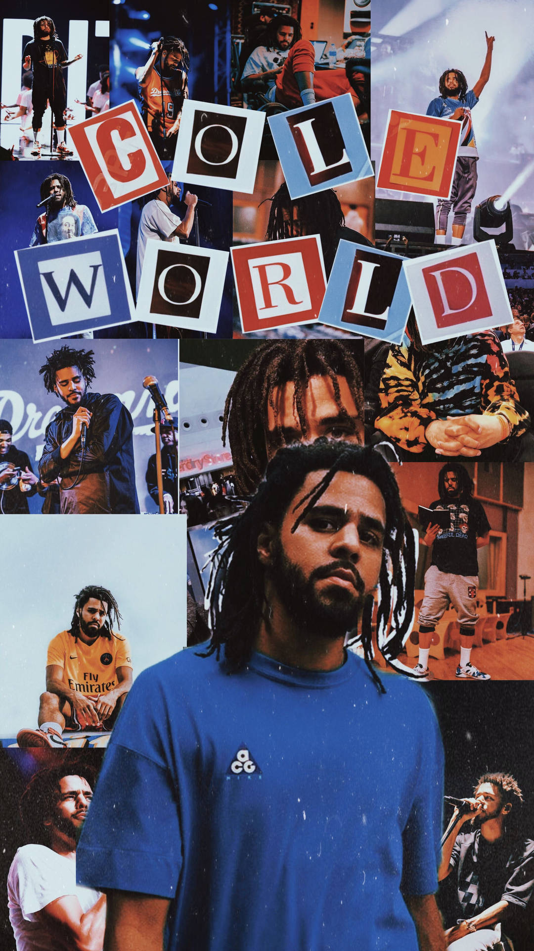 Download J Cole World Collage Wallpaper