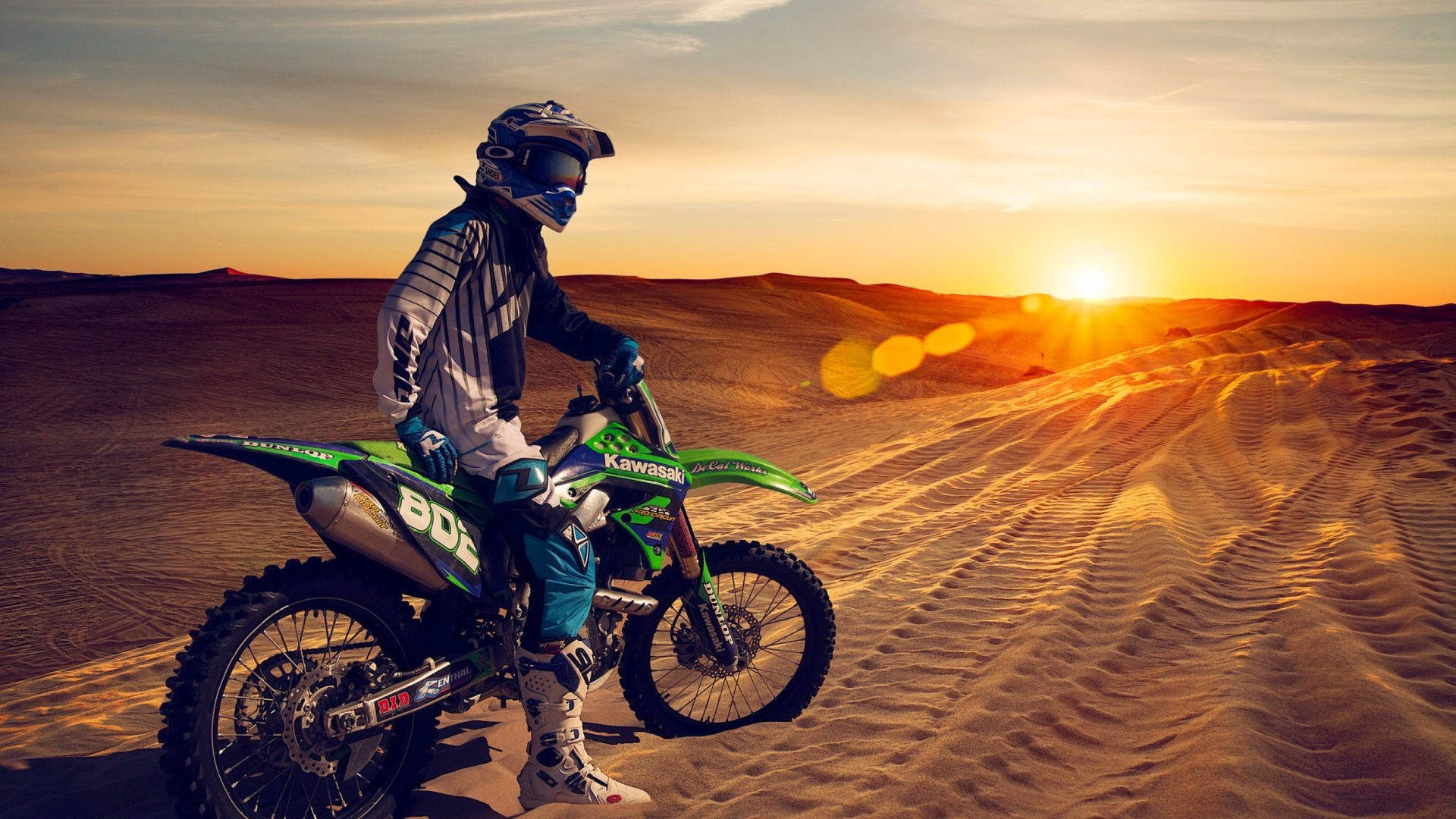 Download free Dirt Bike Sunset View
