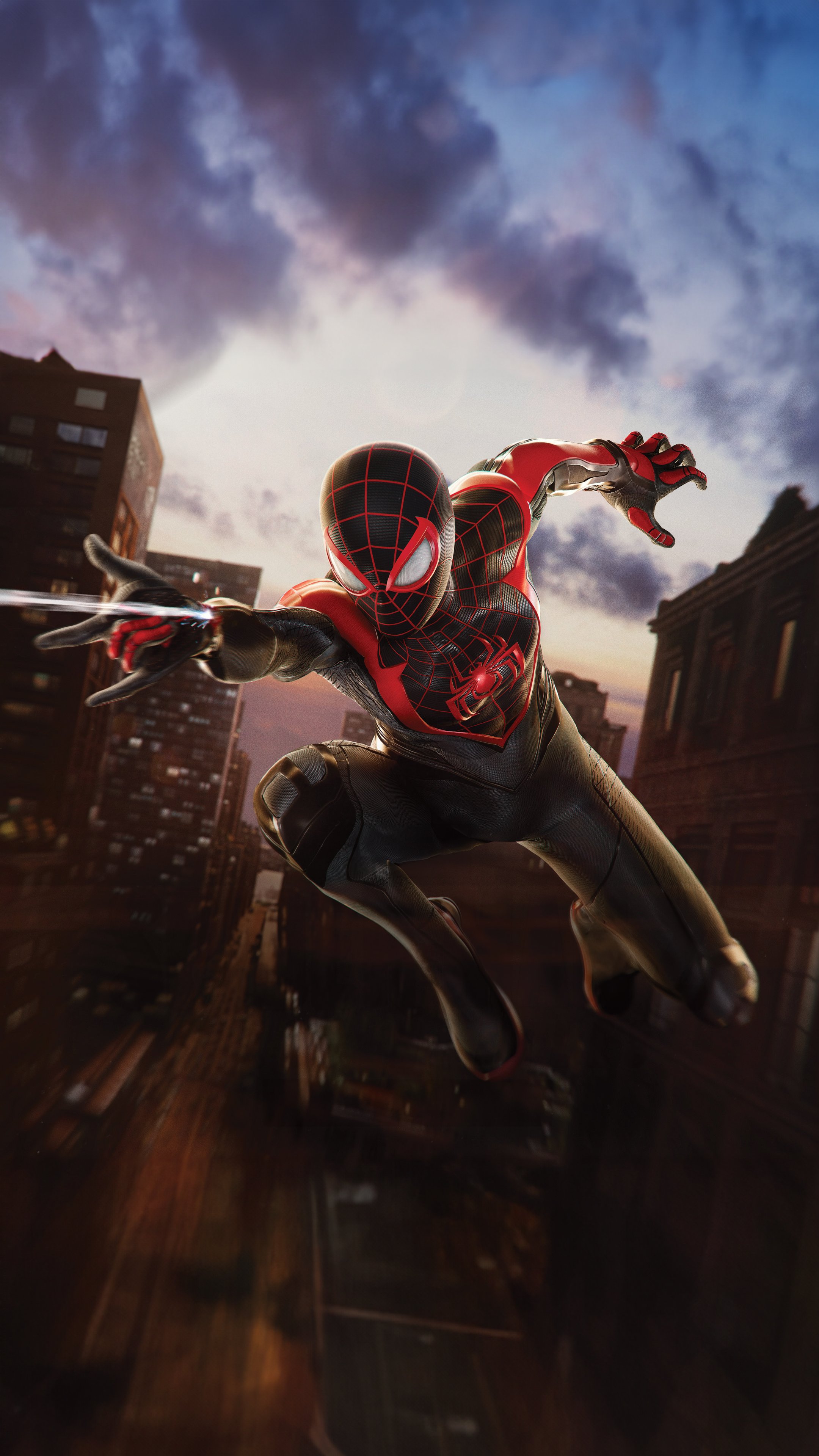 wallpaper of the Miles Morales poster