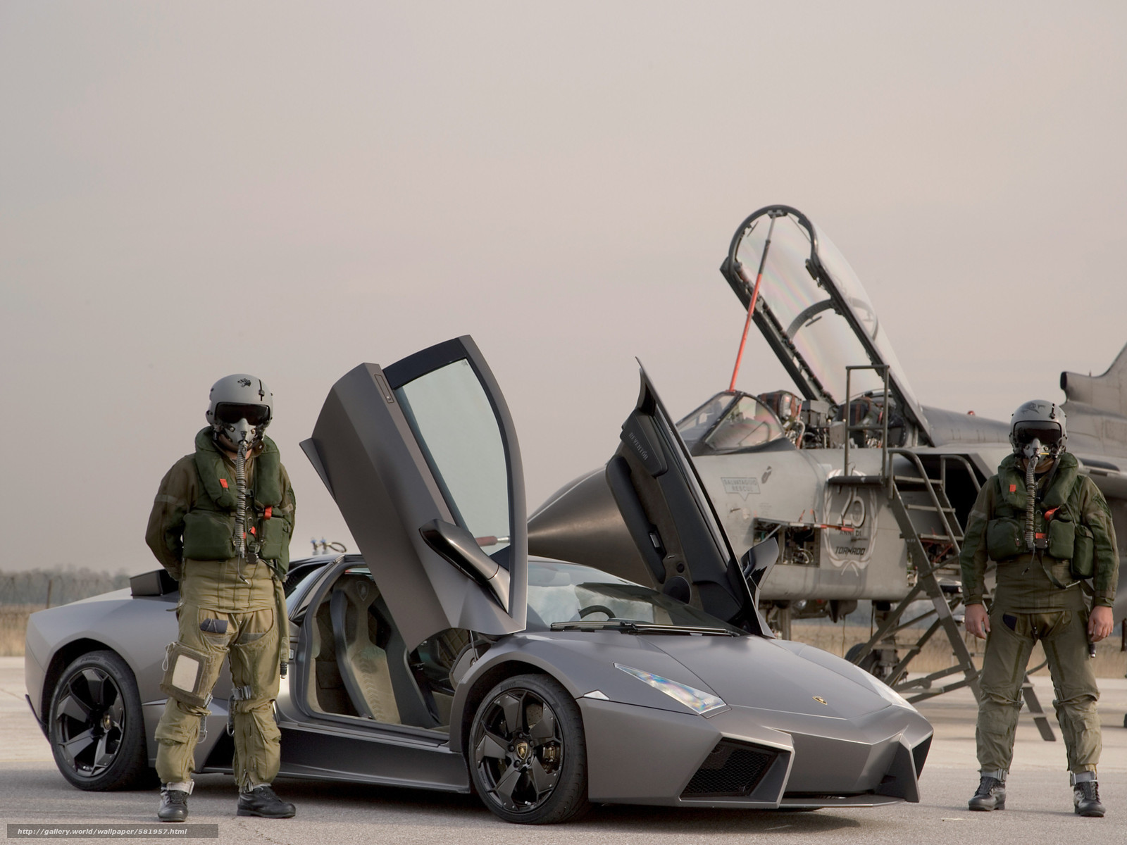 Car, Lamborghini, fighter, jet