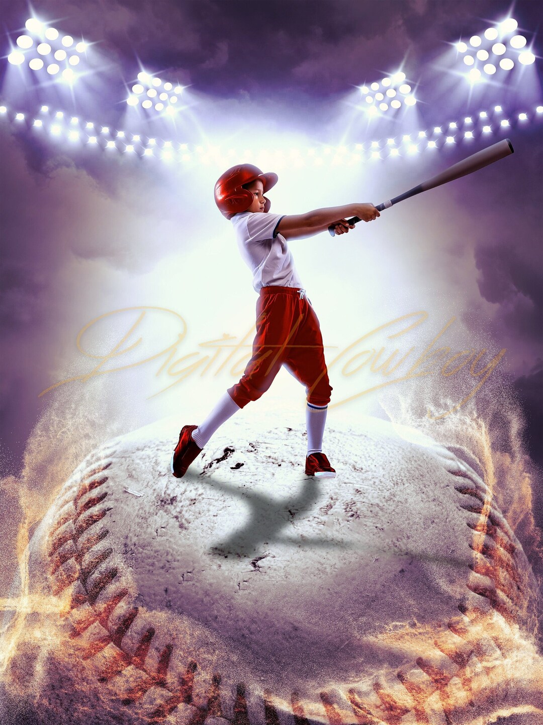 Baseball Digital Background, Baseball