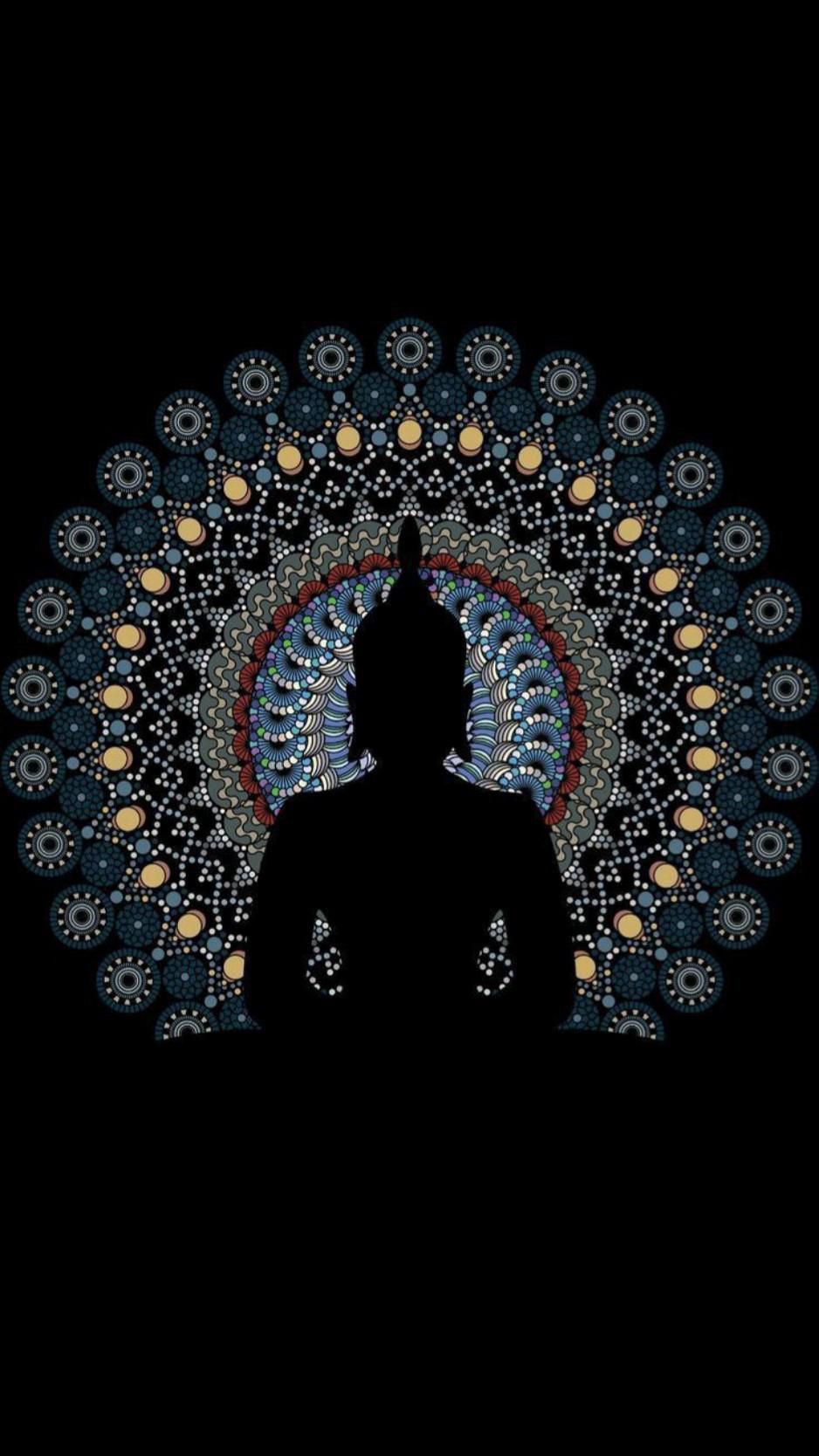 Mandala drawing, Buddhism wallpaper