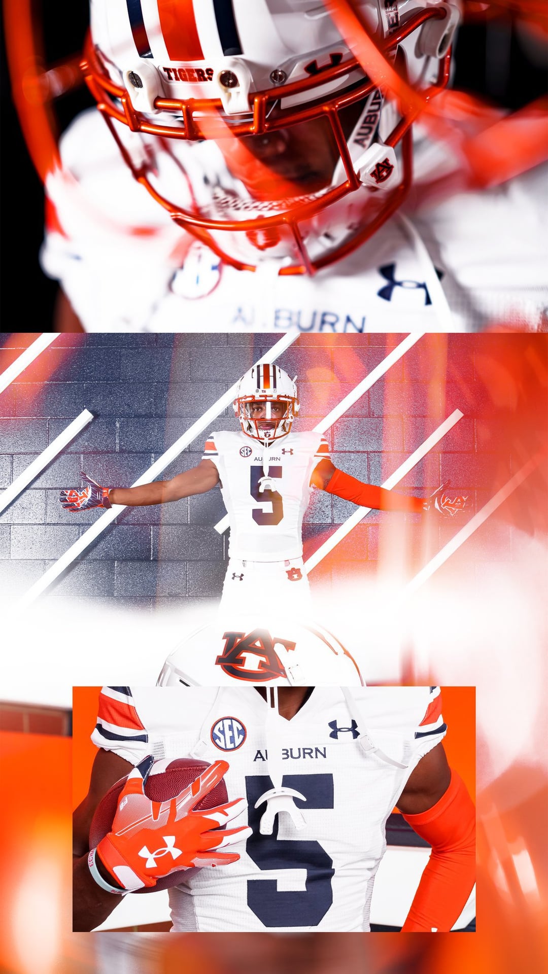 Auburn Football Orange facemasks