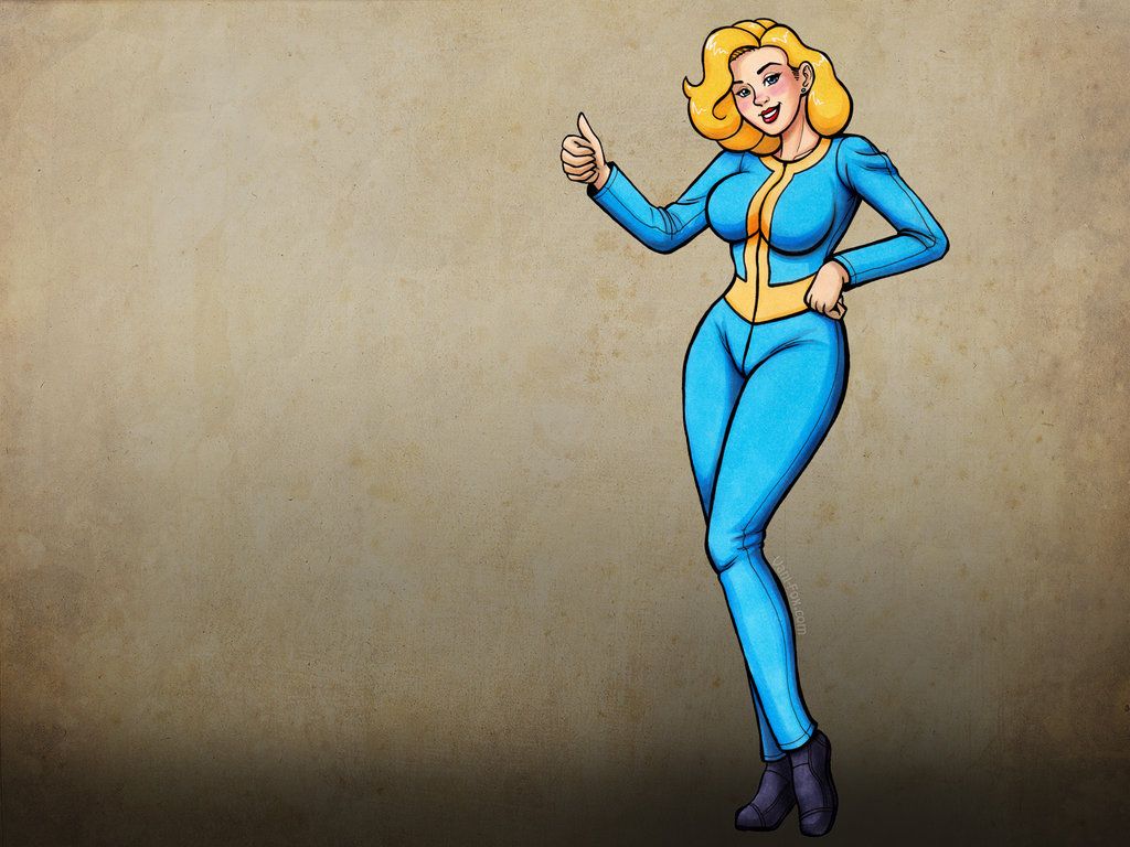 fallout vault girl. Старые плакаты