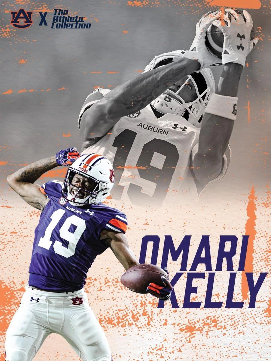 Omari Kelly Auburn Football NIL Poster