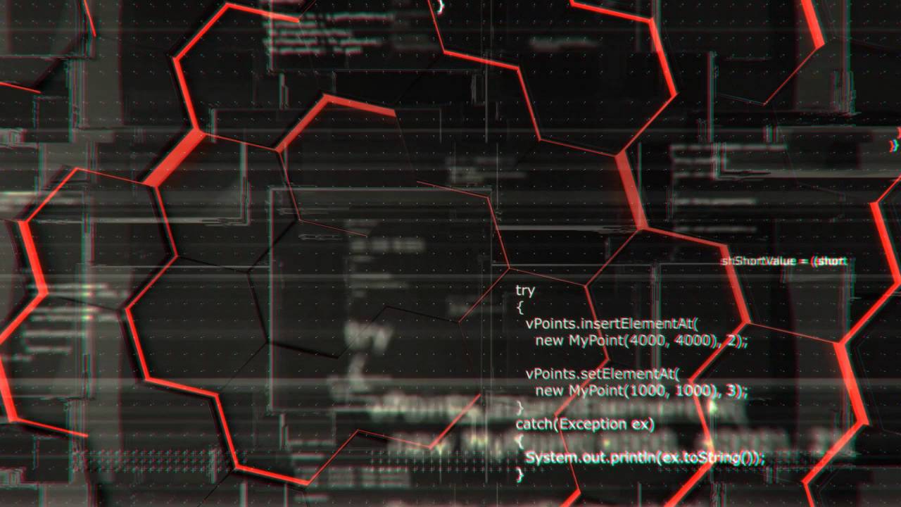 Software developer programming code