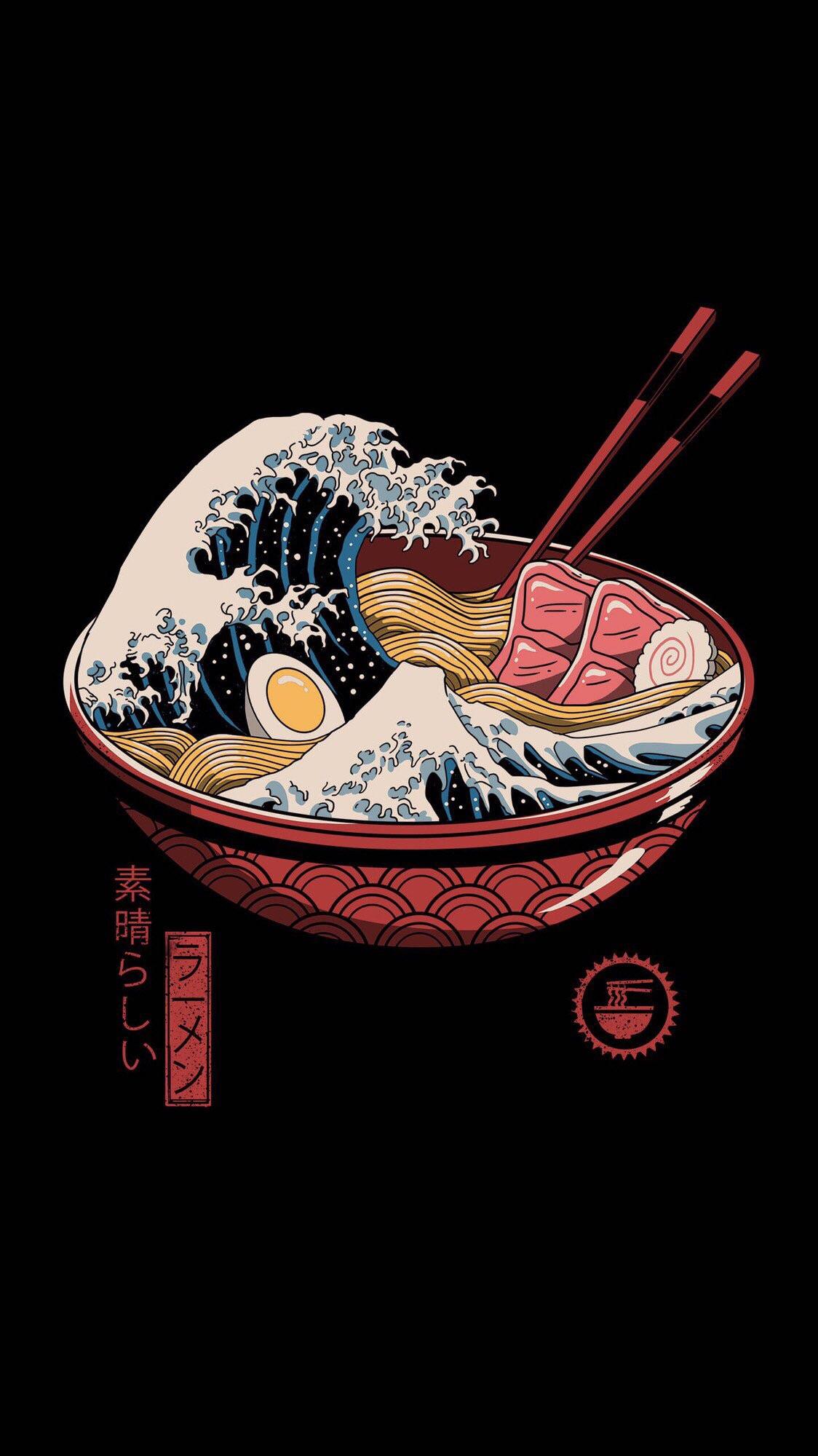Kanagawa ina ramen bowl
