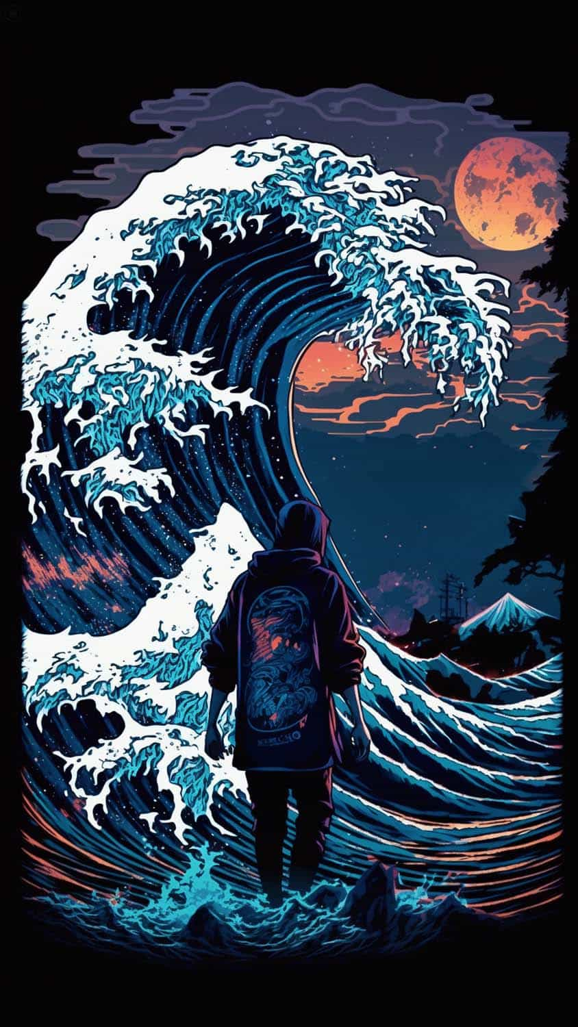 Walking On Ocean IPhone Wallpaper HD