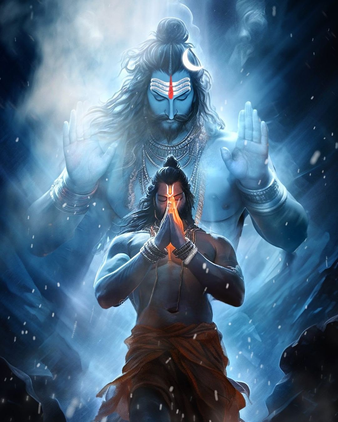 hanuman and shiva wallpaper 4k download