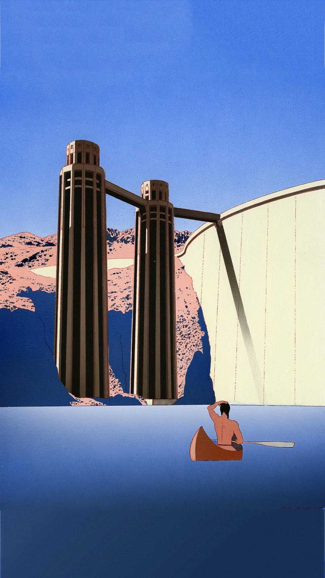 Guy Billout Wallpaper. Surreal