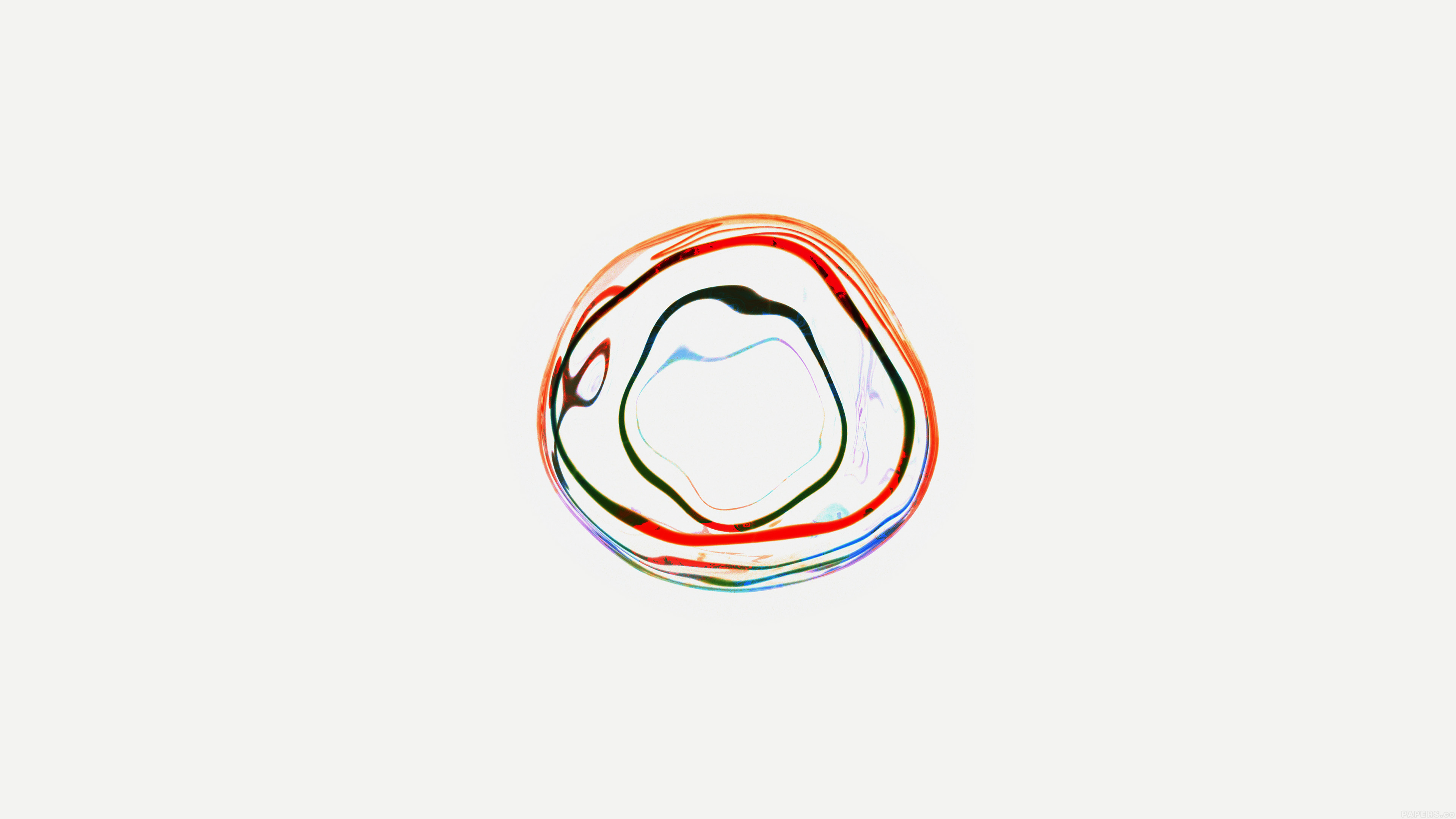 Bubble Apple Watch White Minimal Art