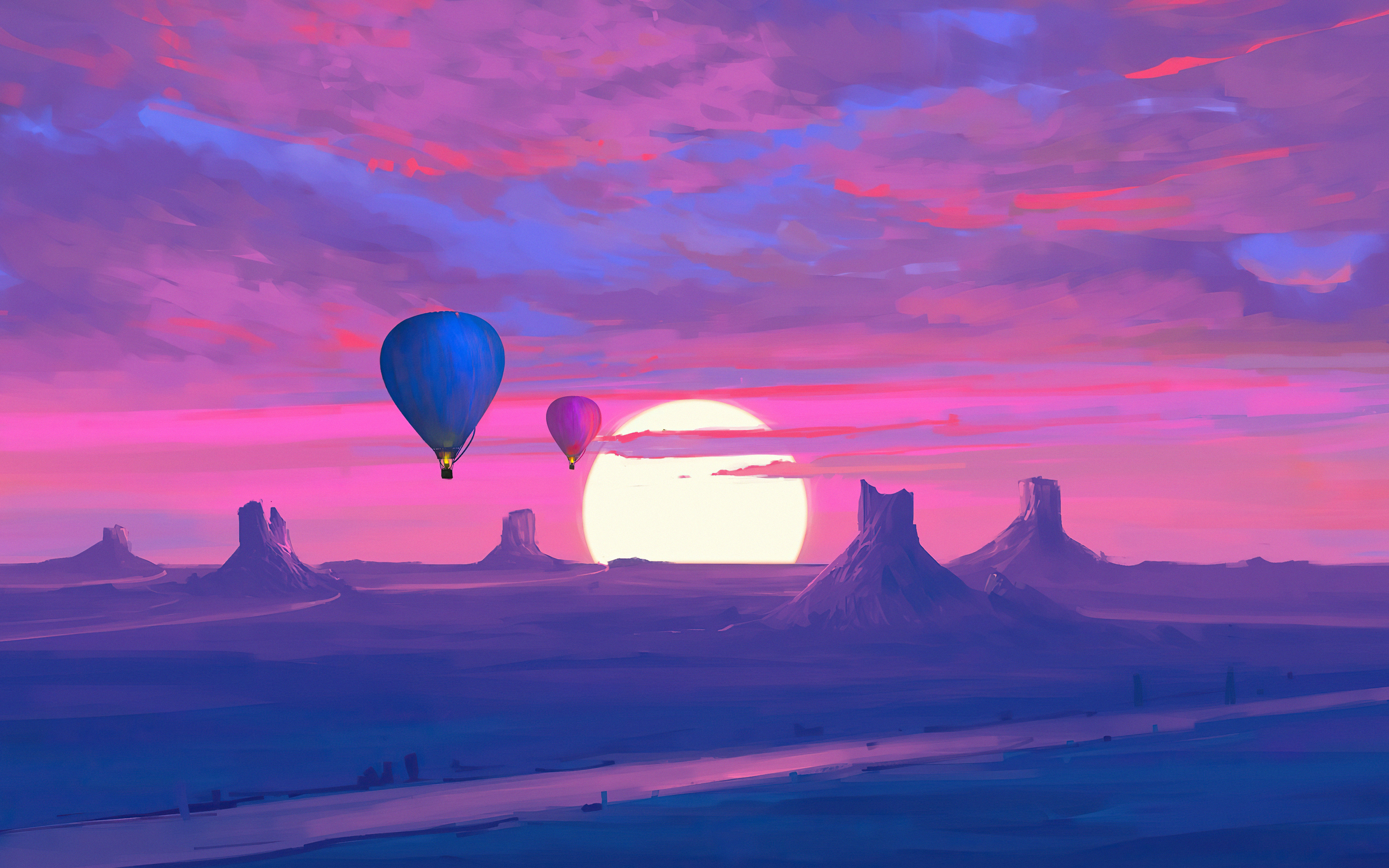 Air Balloons Minimal Morning