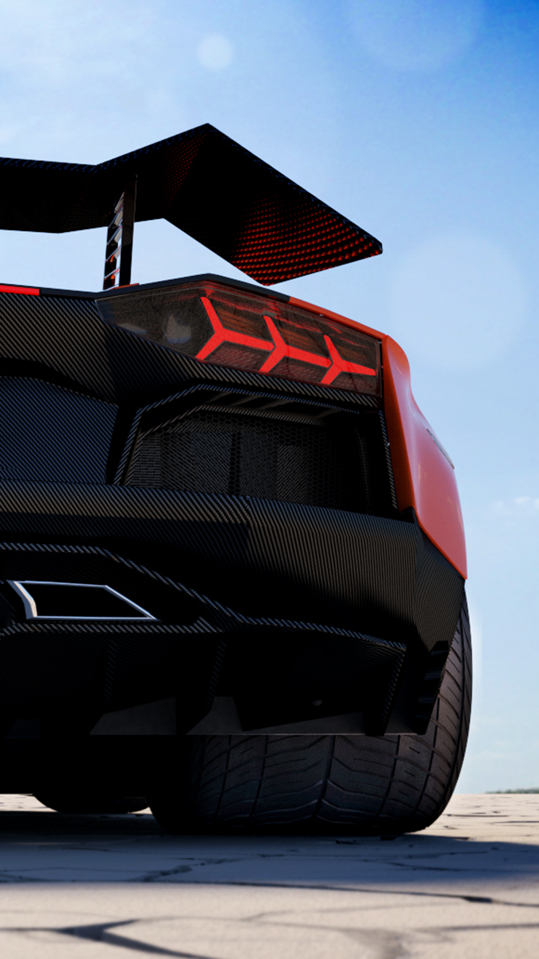 Lamborghini Back Wallpaper for Phone