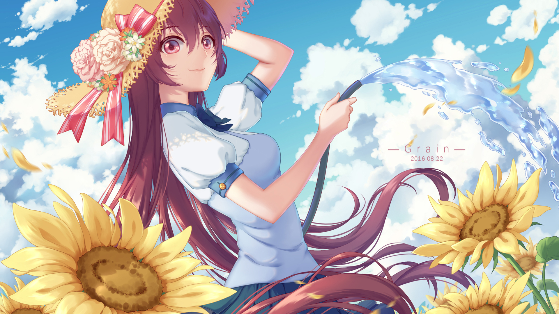 long hair, anime, anime girls, colorful