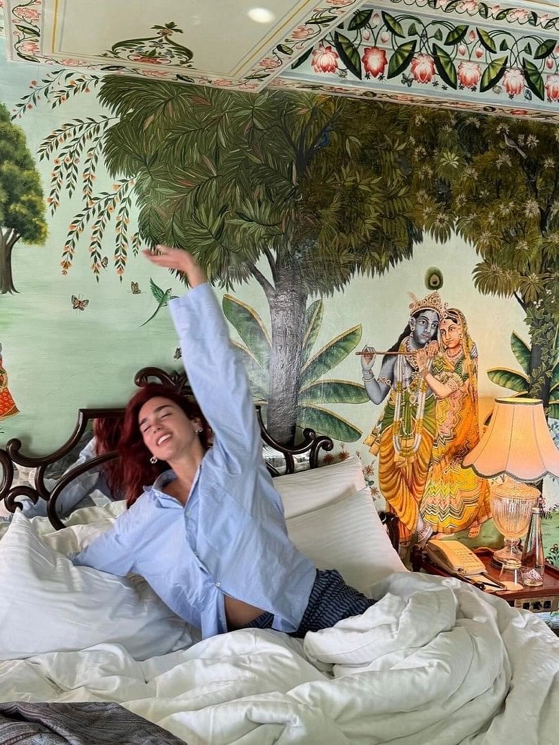 Dua Lipa celebrates New Year 2024