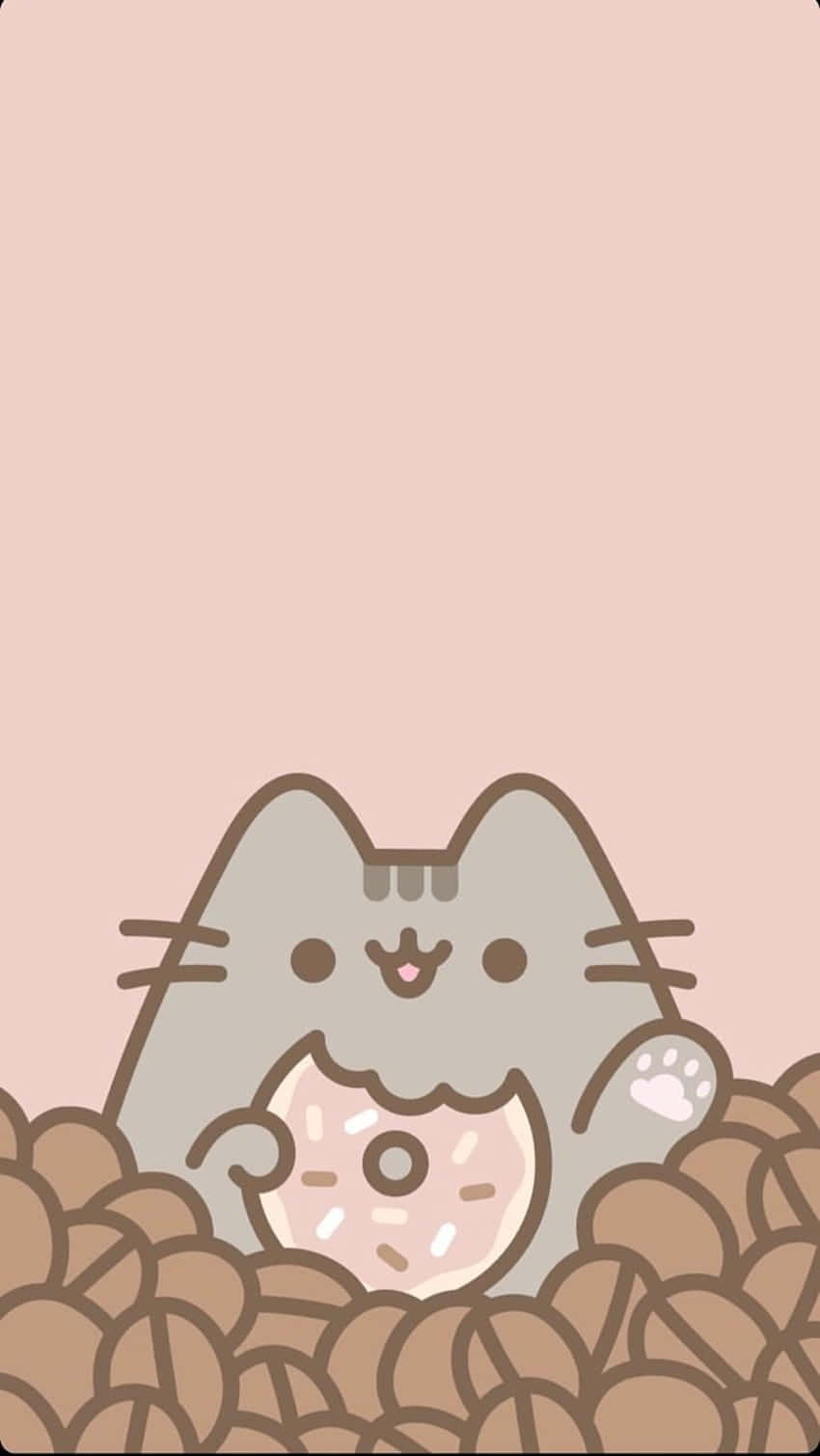 Download Adorable Pusheen lounging