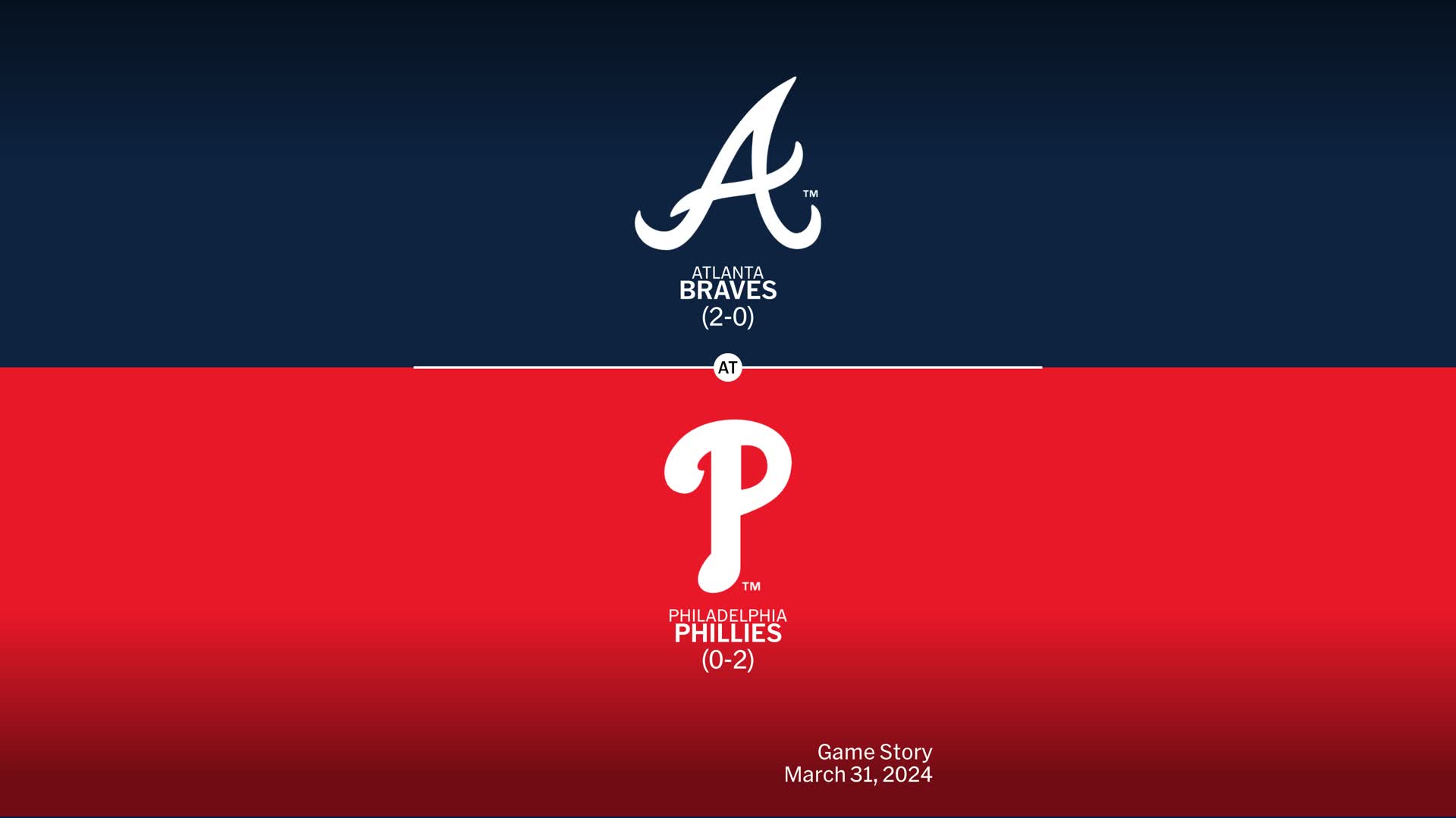 Atlanta Braves at Philadelphia Phillies