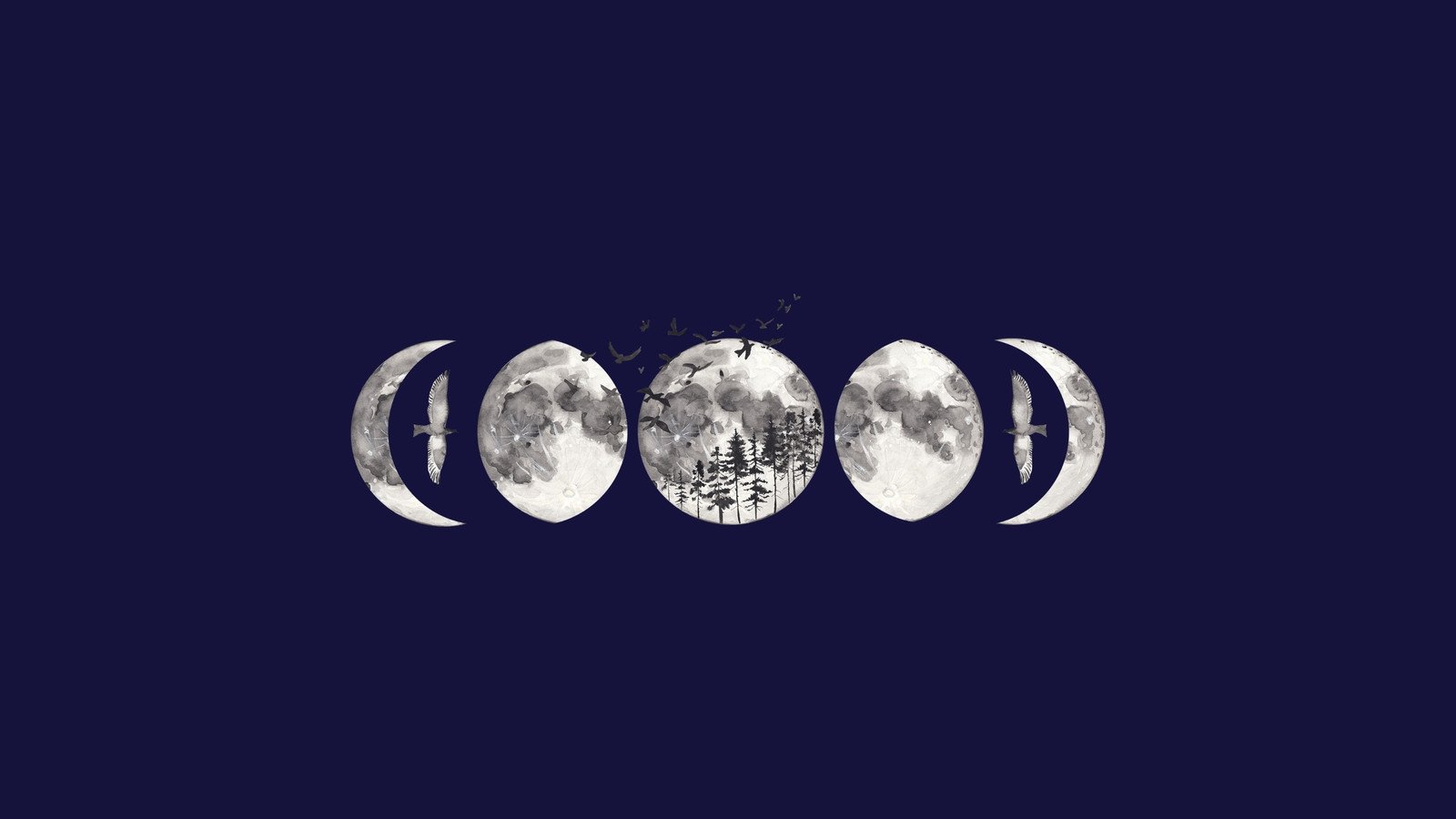 customizable moon wallpaper