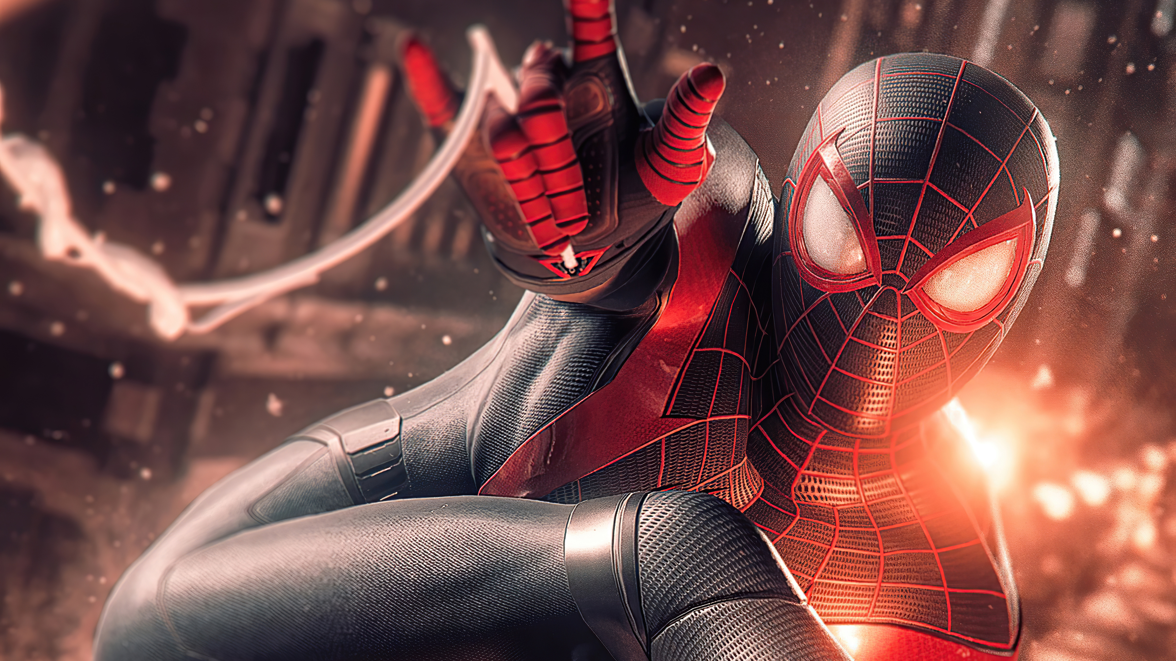 Spider Man Miles Morales Digital Art 4k