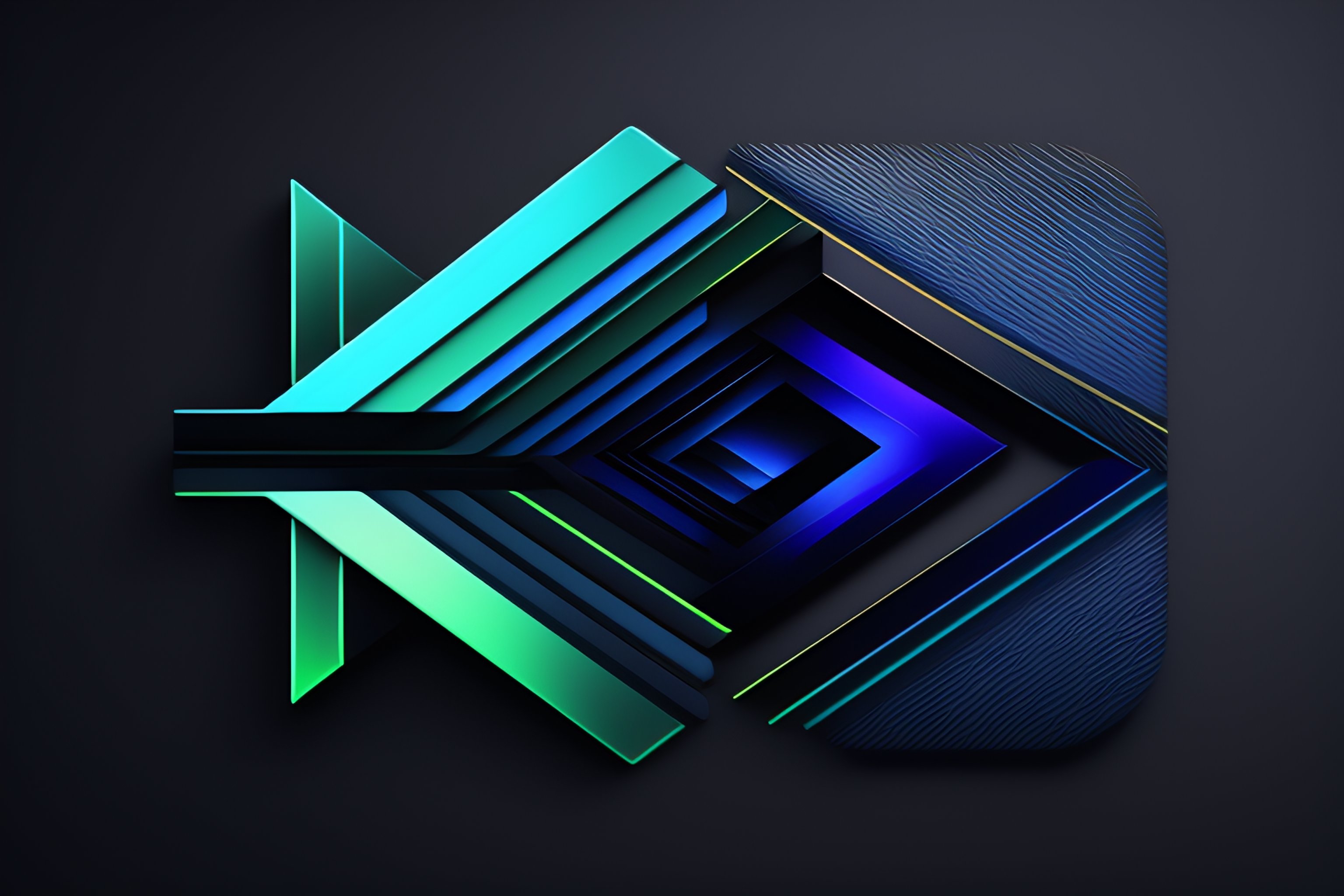 Dark black wallpaper with blue