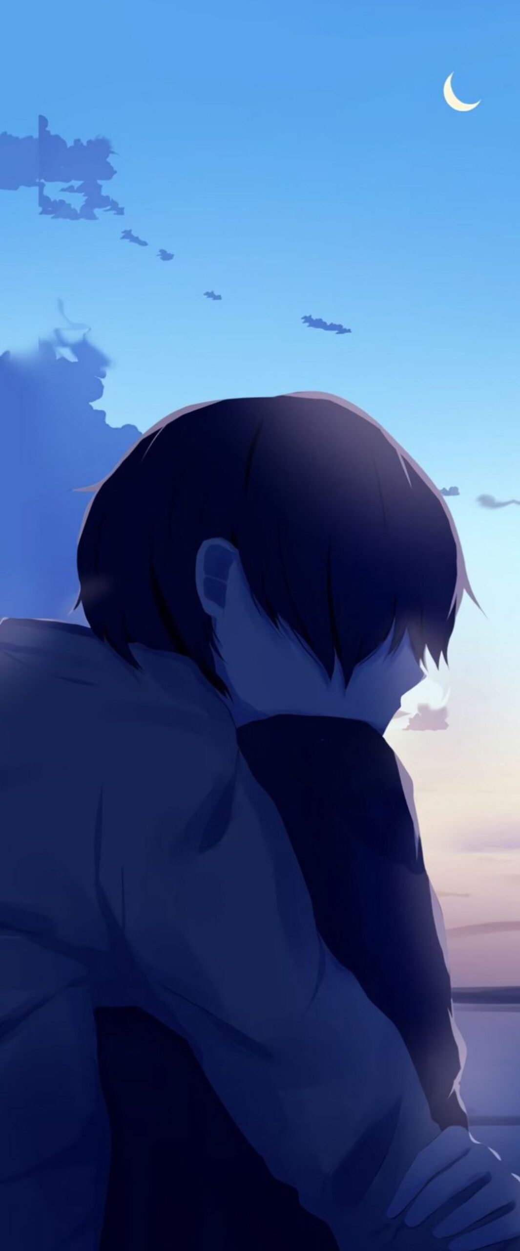 Cute Alone Anime iPhone Wallpaper 4k