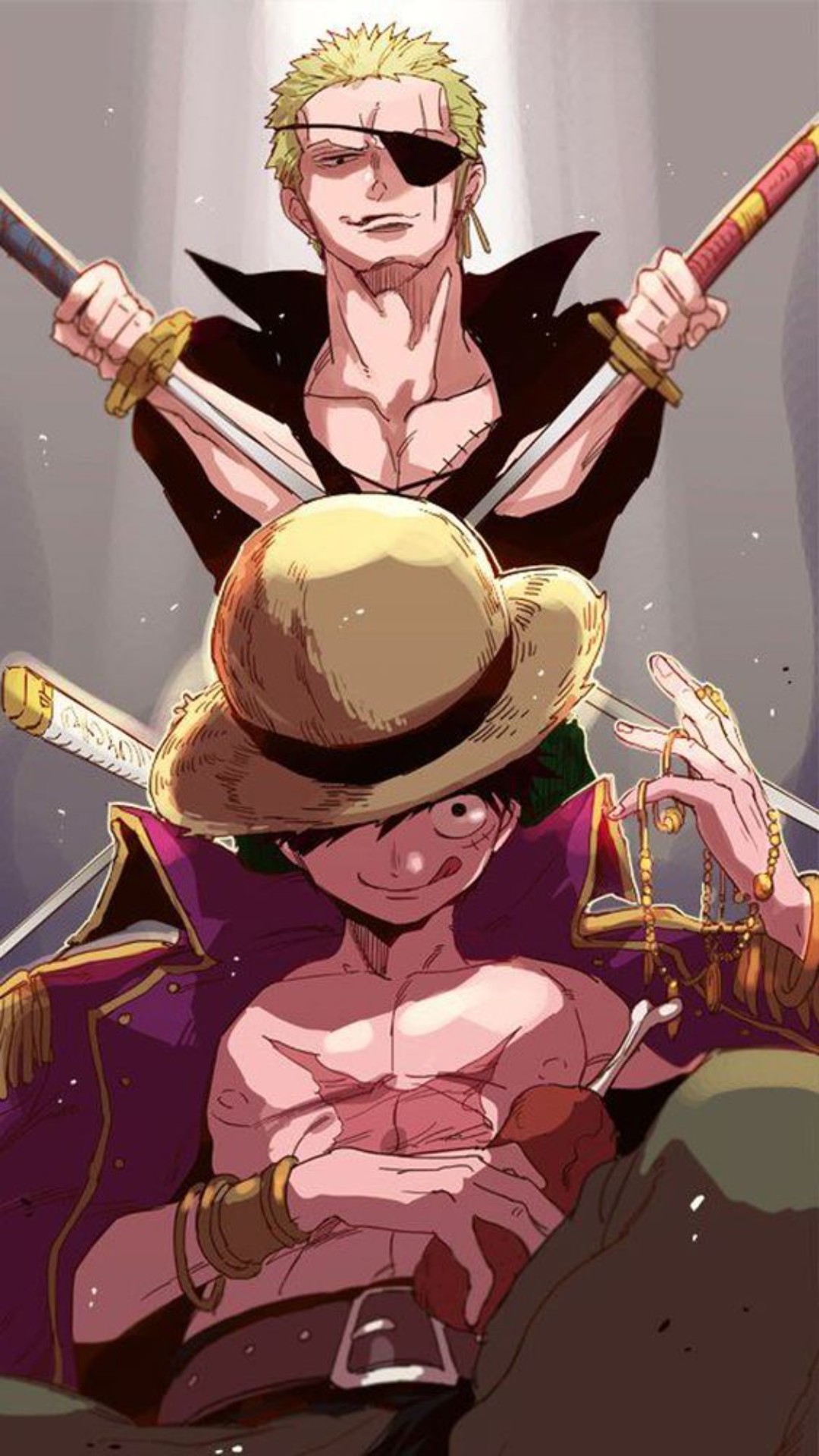 Luffy and Zoro Wallpaper