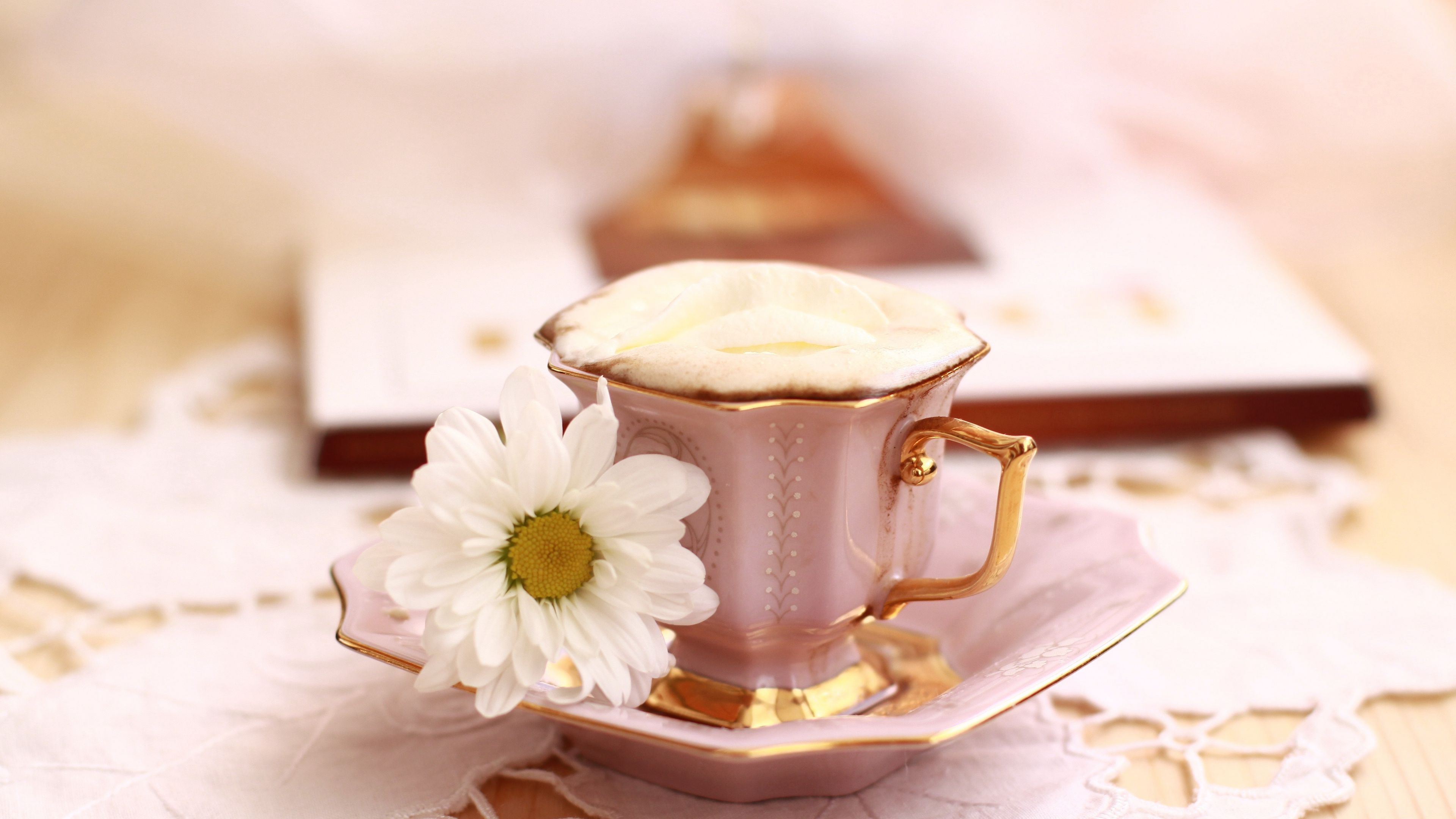 Download wallpaper 3840x2160 coffee