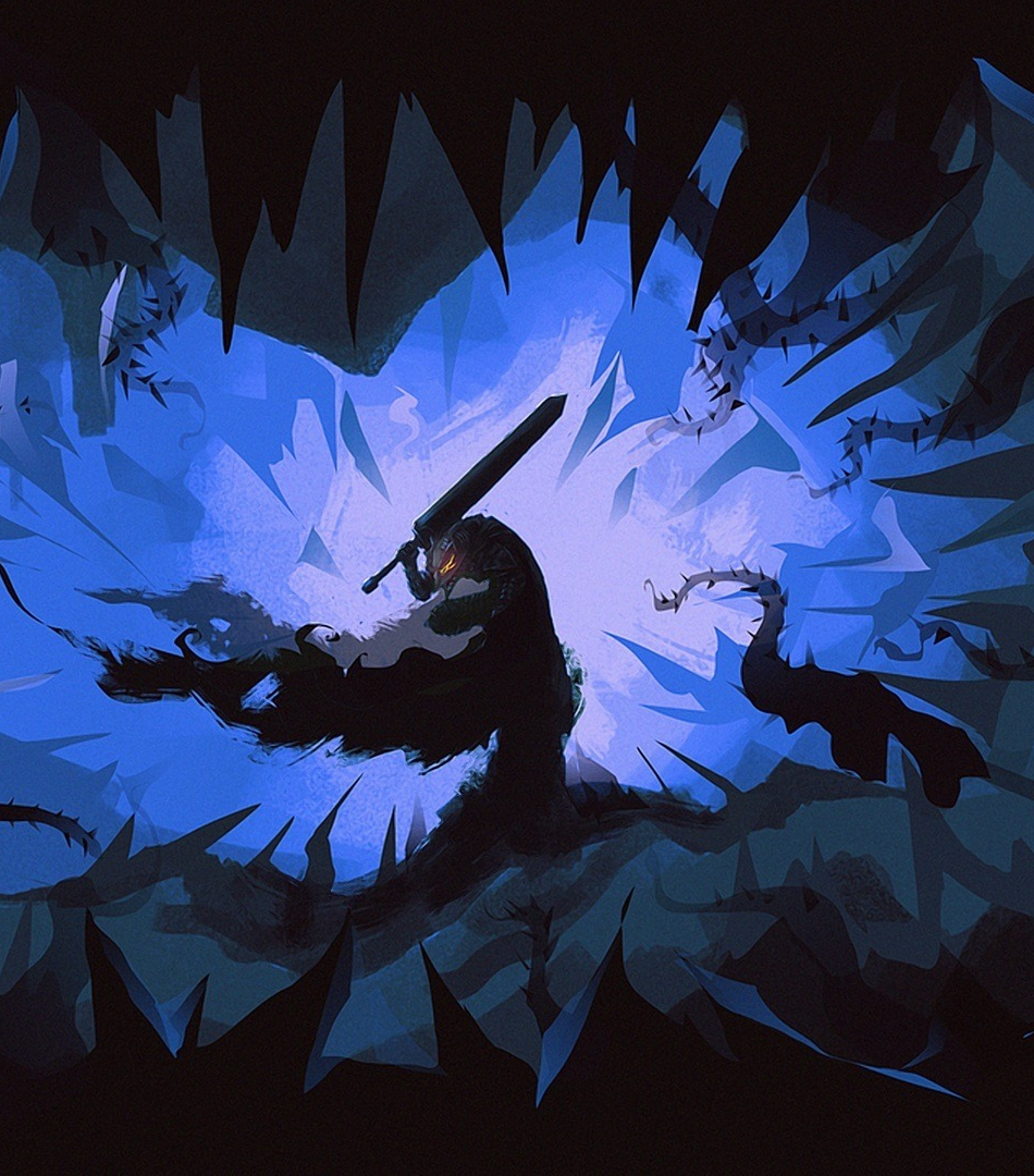 Download wallpaper 950x1534 berserk