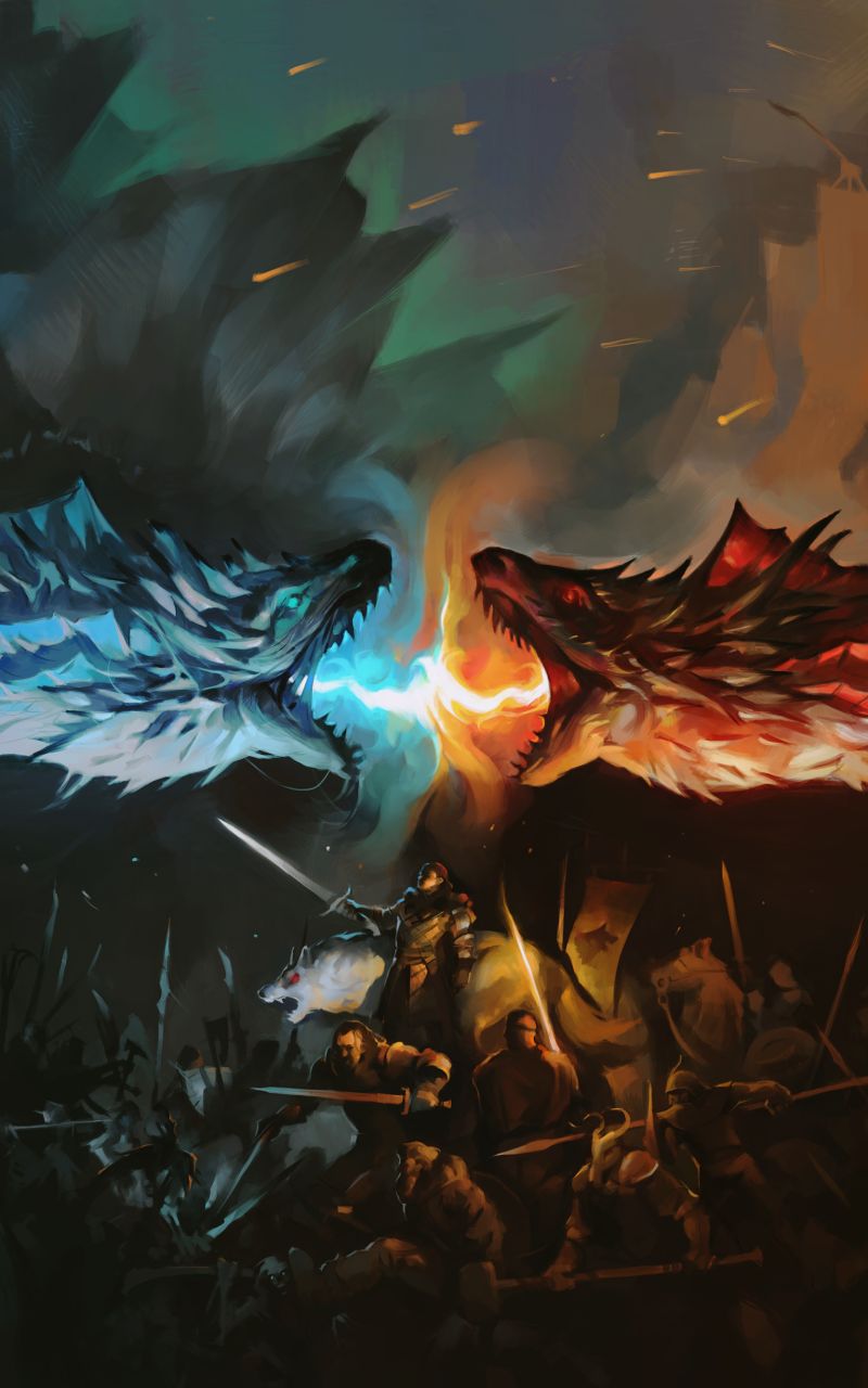 Dragon, Warrior, Battle