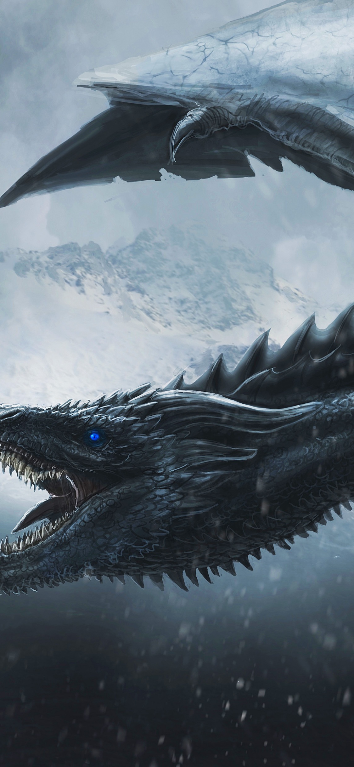 Night King Wallpaper 4K, Dragon, Game