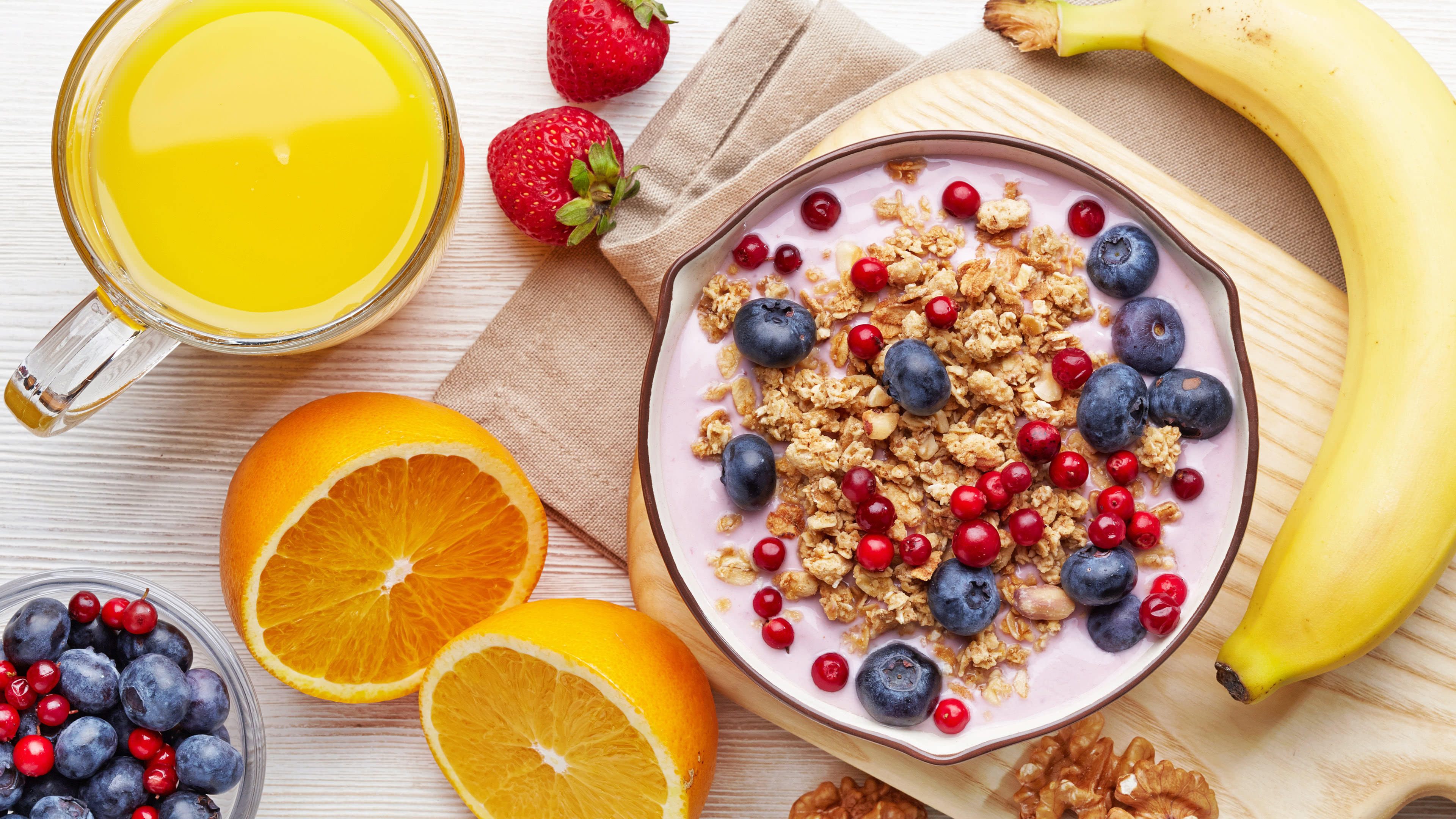 Fruit And Cereal UHD 4K Wallpaper