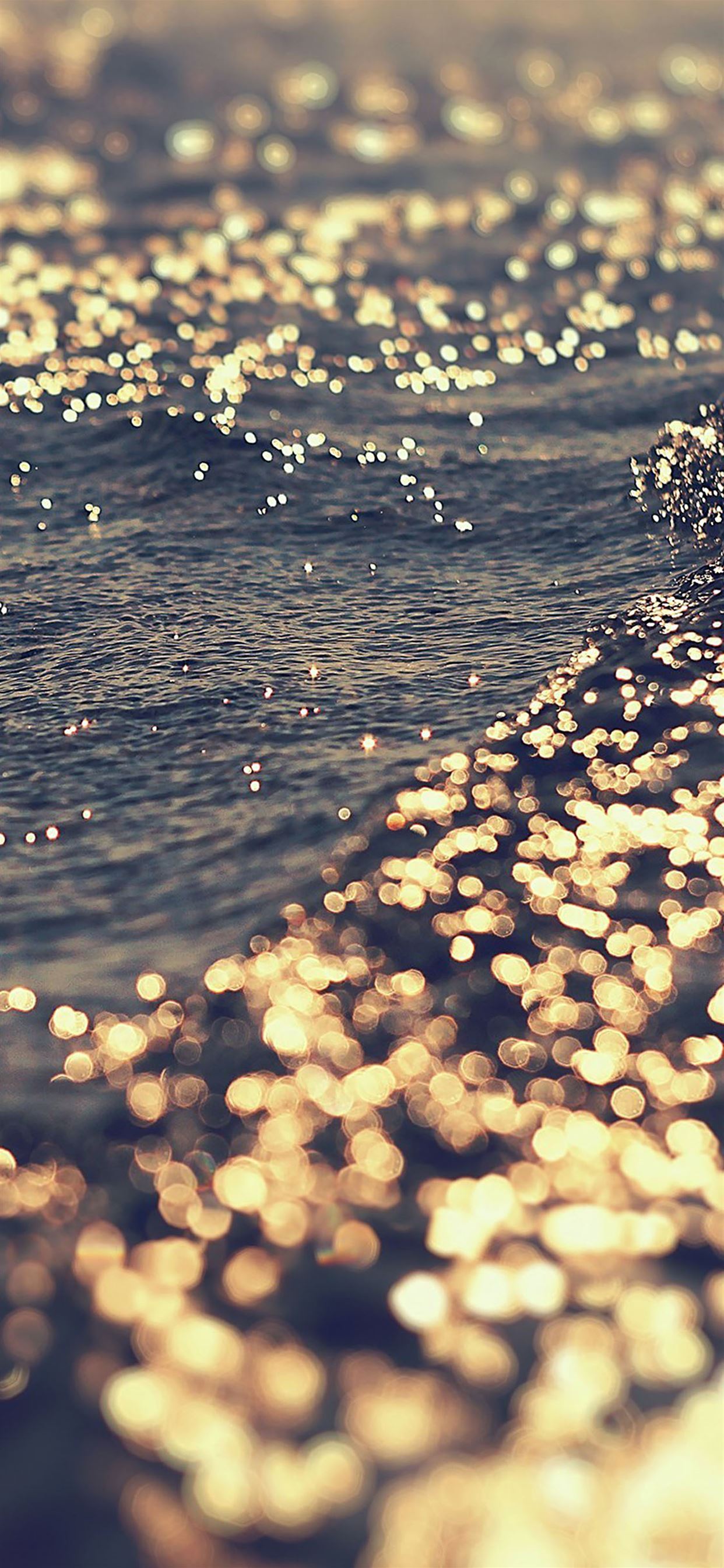 Gold sea water iPhone X Wallpaper Free