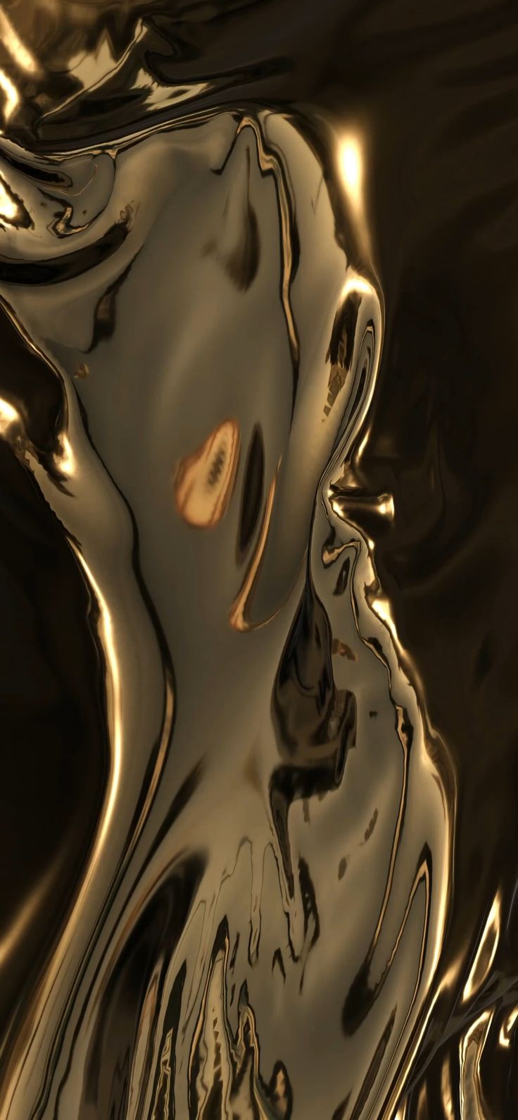 Liquid GOLD. LIVE Wallpaper. Gold